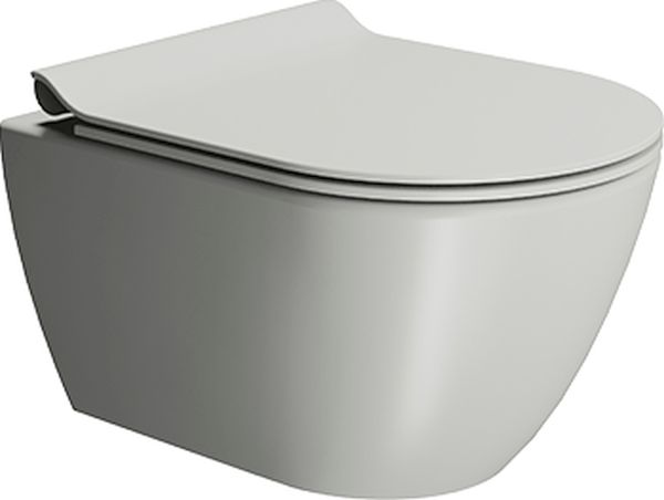 GSI Pura toiletpot hangend zonder kraag grijs mat 881617