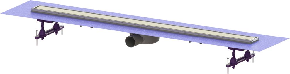 Kessel Linearis Compact doucheafvoer 105 cm staal 45600.66FM