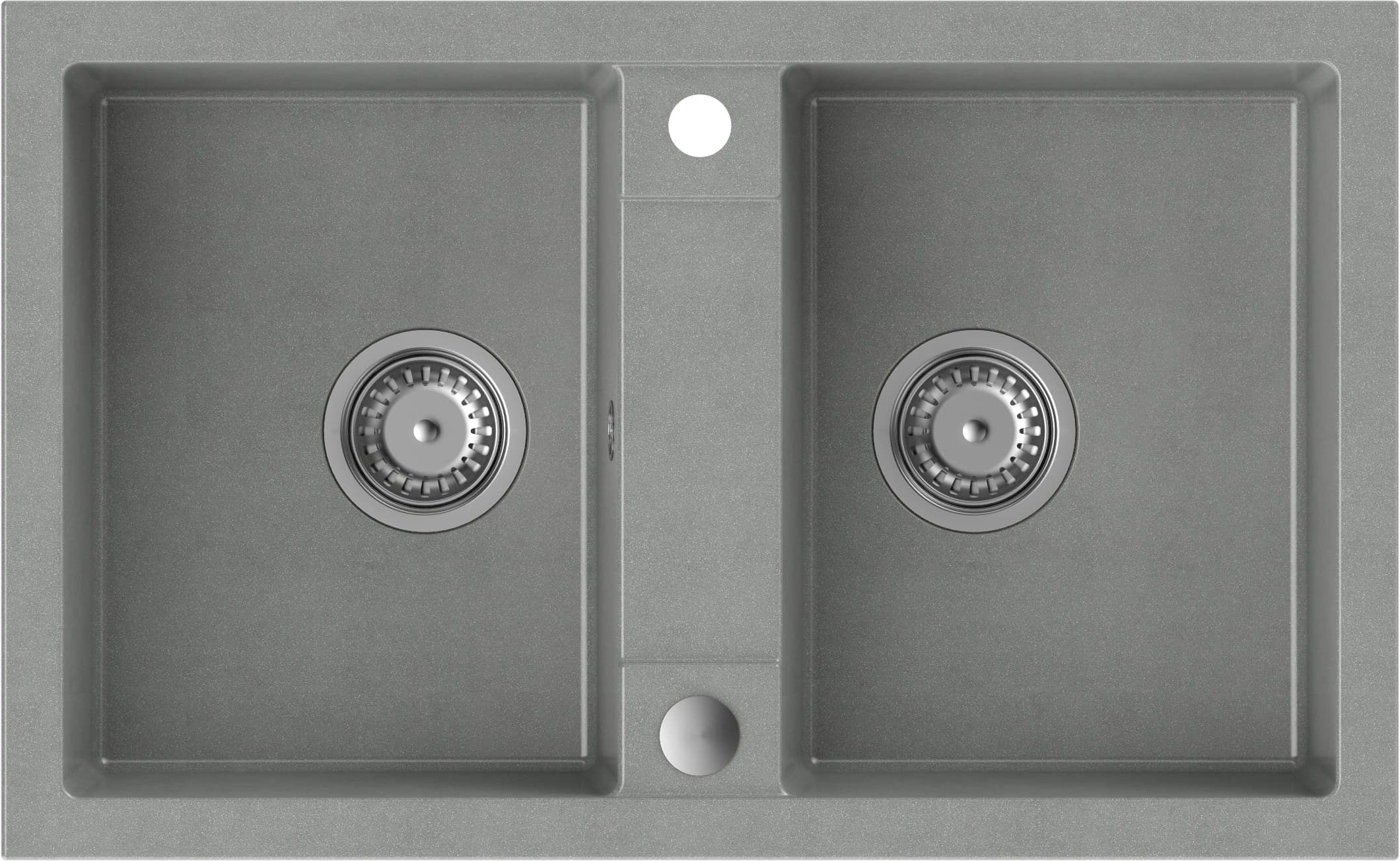 Quadron Denzel graniteq spoelbak 78x48 cm grijs/grafiet/onyx HDQ27848SZK