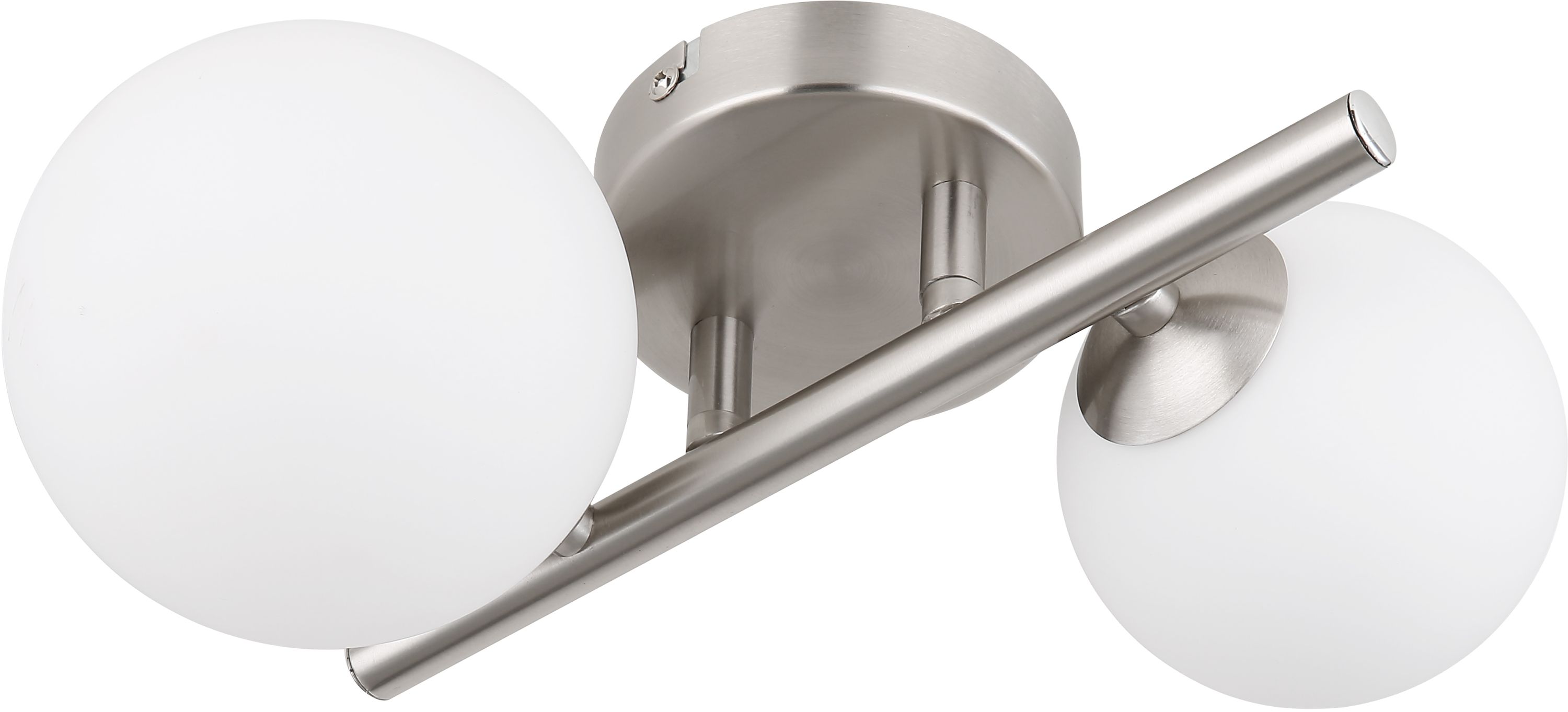 Globo Lighting Riha wandlamp 2x3.5 W wit-nikkel 56140-2W