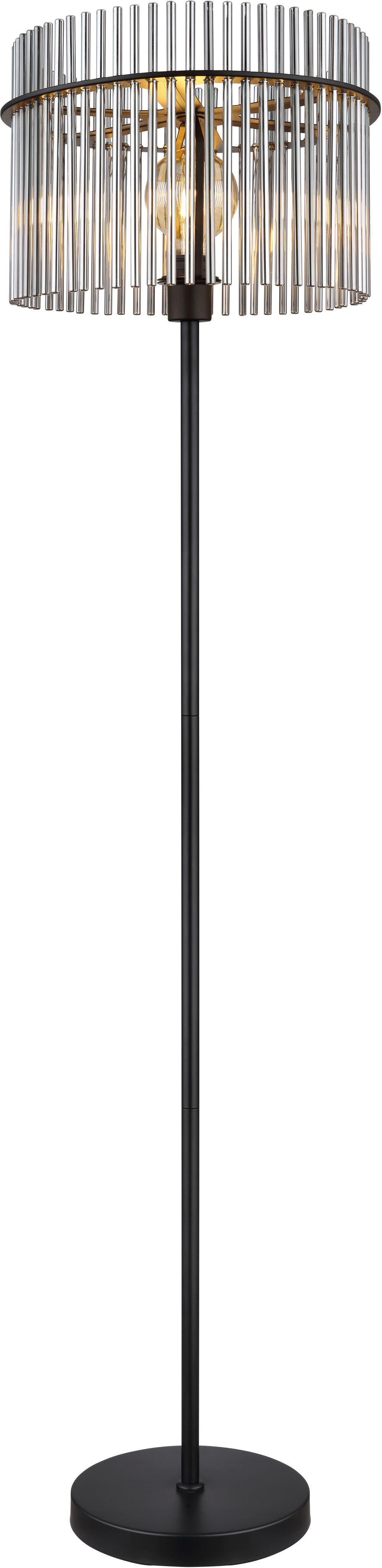 Globo Lighting Gorley staanlamp 1x60 W zwart-bedampt 15698S