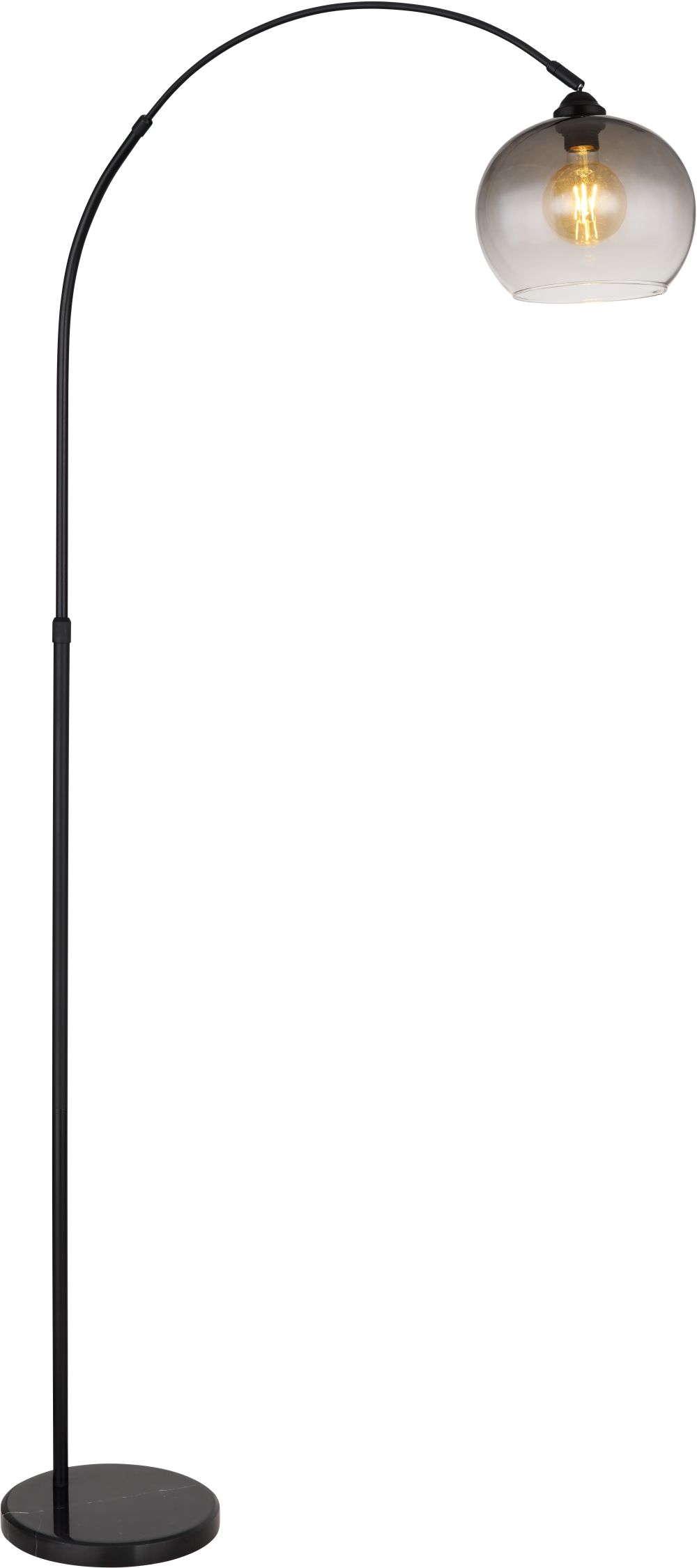 Globo Lighting Newcastle staanlamp 1x60 W zwart-bedampt 58227BS