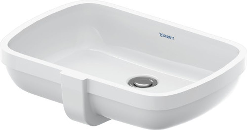 Duravit Qatego wastafel 48x32 cm rechthoekig onderblad wit glans 0398480028