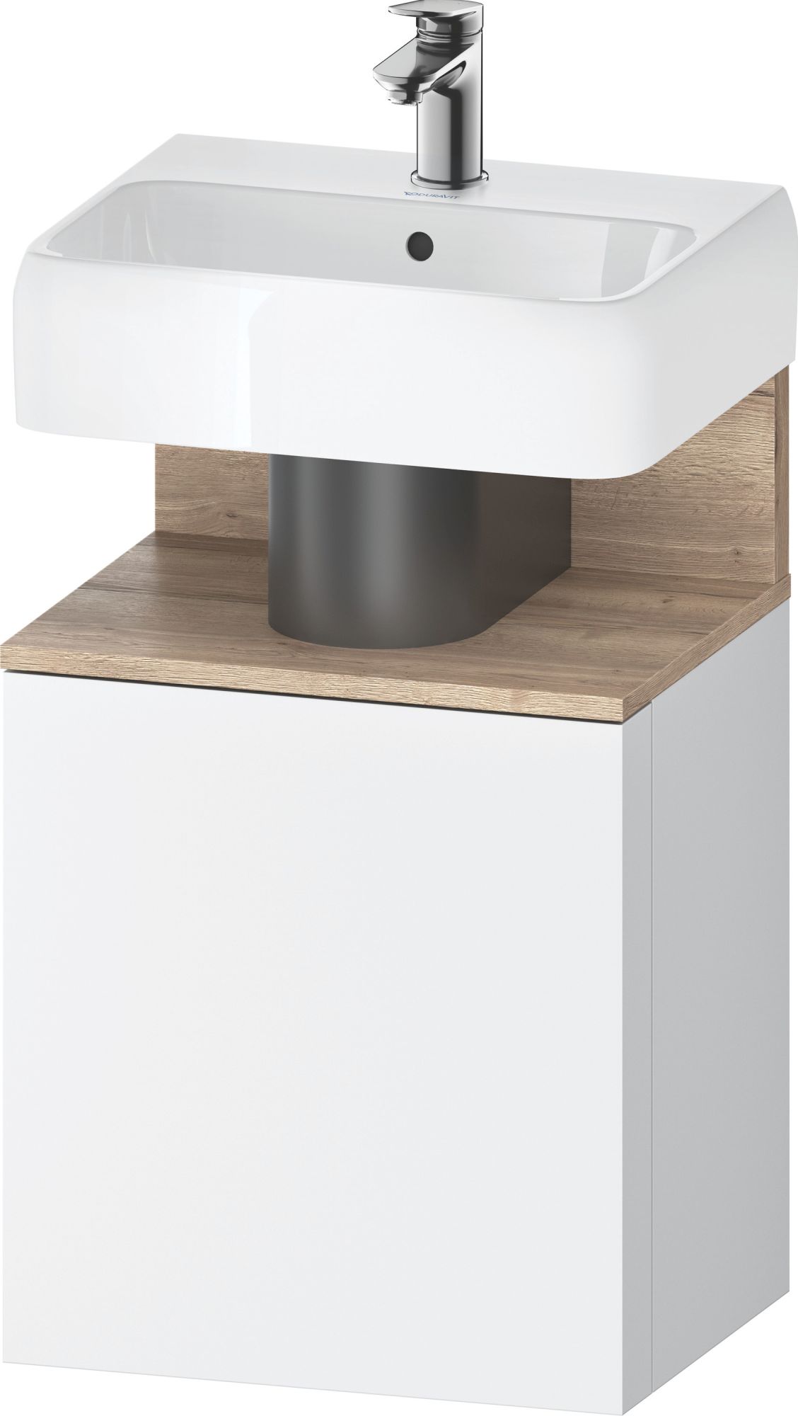 Duravit Qatego kast 44x35x64.5 cm hangend onder de wastafel wit-eik QA4076R55180000