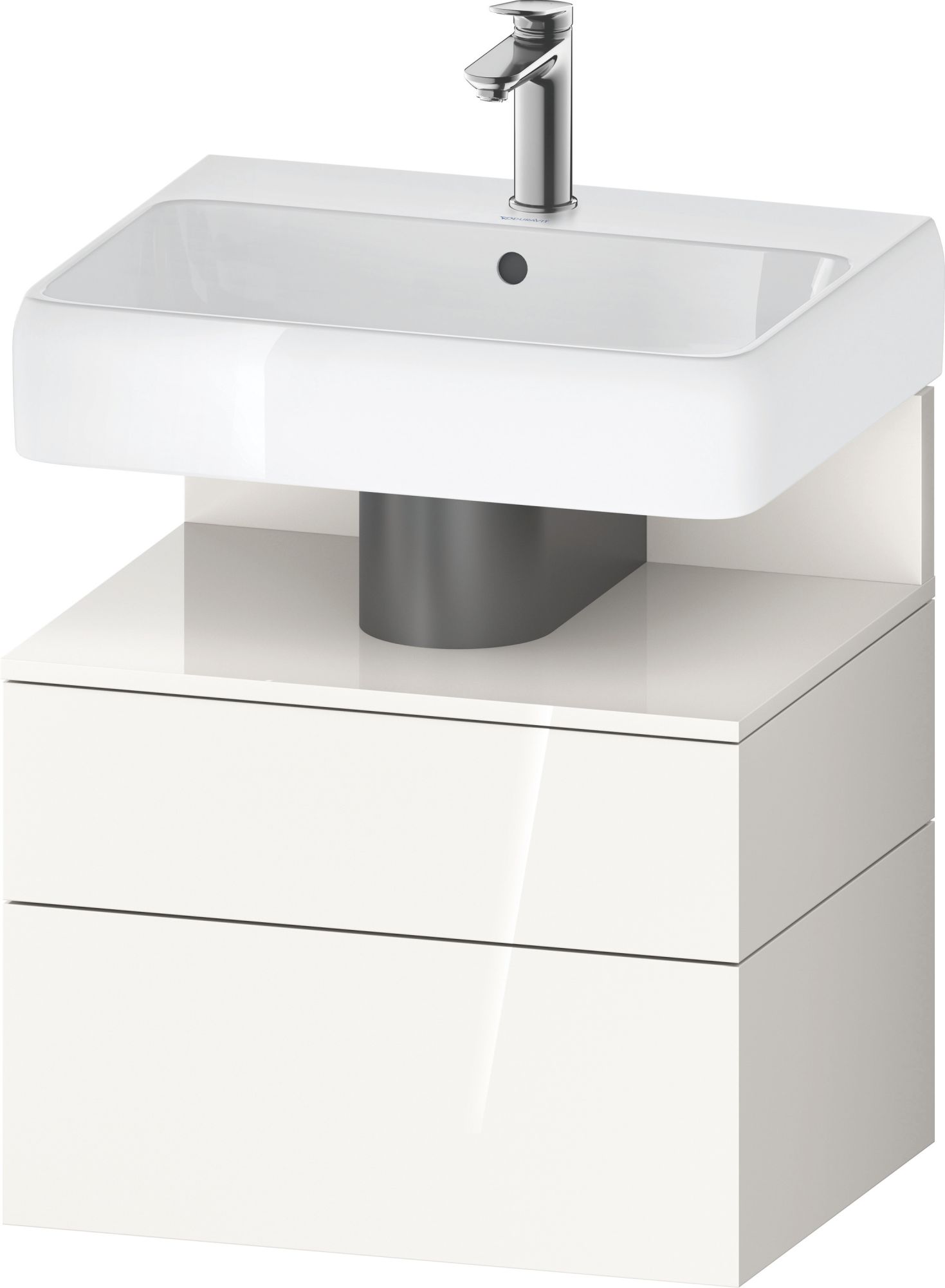 Duravit Qatego kast 59x47x59 cm hangend onder de wastafel wit QA4393022220010