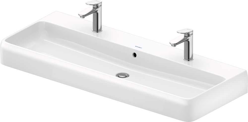 Duravit Qatego wastafel 120x47 cm rechthoekig meubel wit glans 2382120024