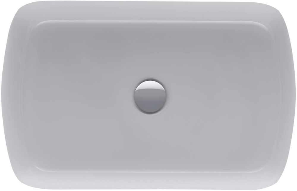 Duravit Qatego wastafel 60x40 cm rechthoekig meubel wit glans 2384600079
