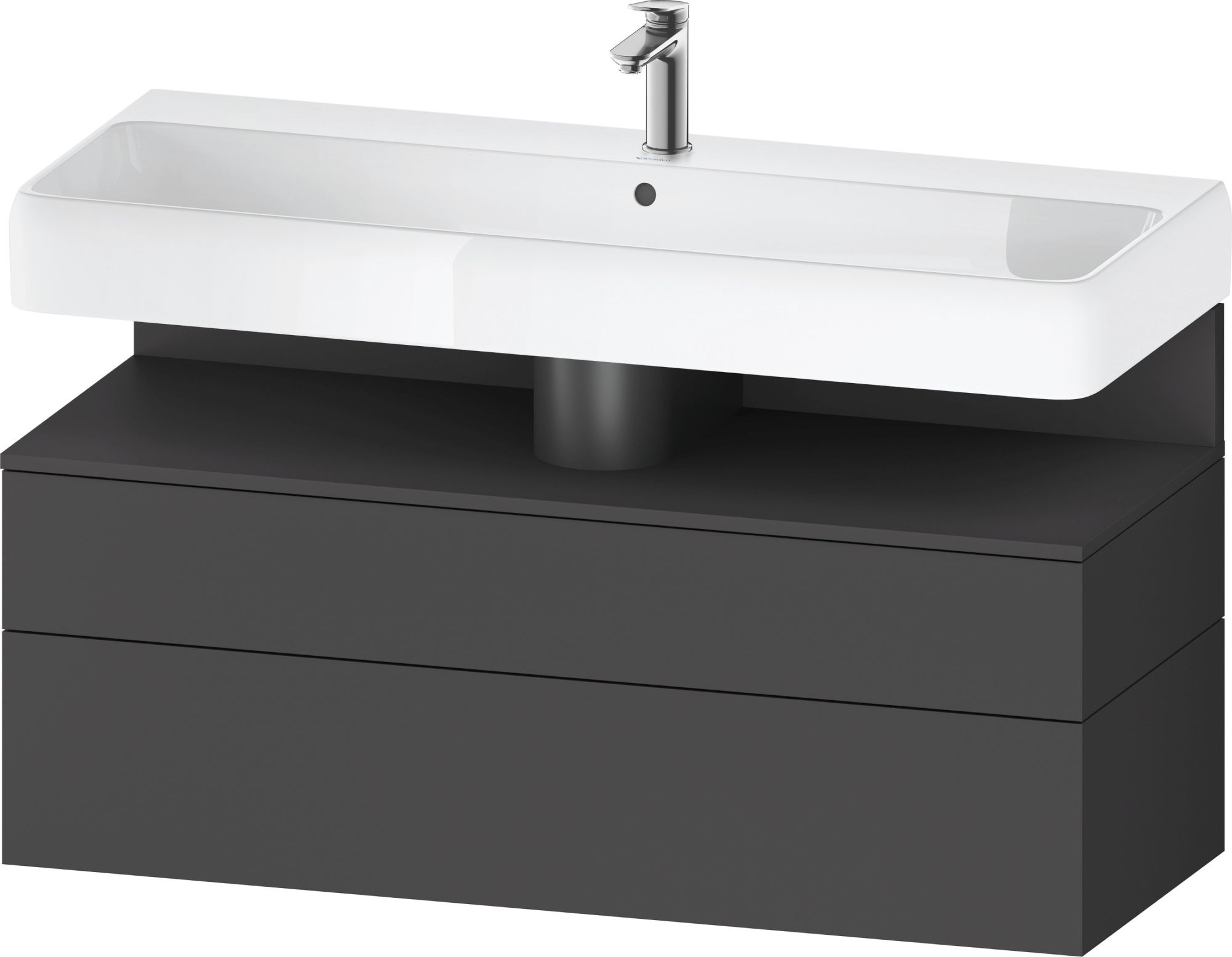 Duravit Qatego kast 119x47x59 cm hangend onder de wastafel grafiet QA4396049490010