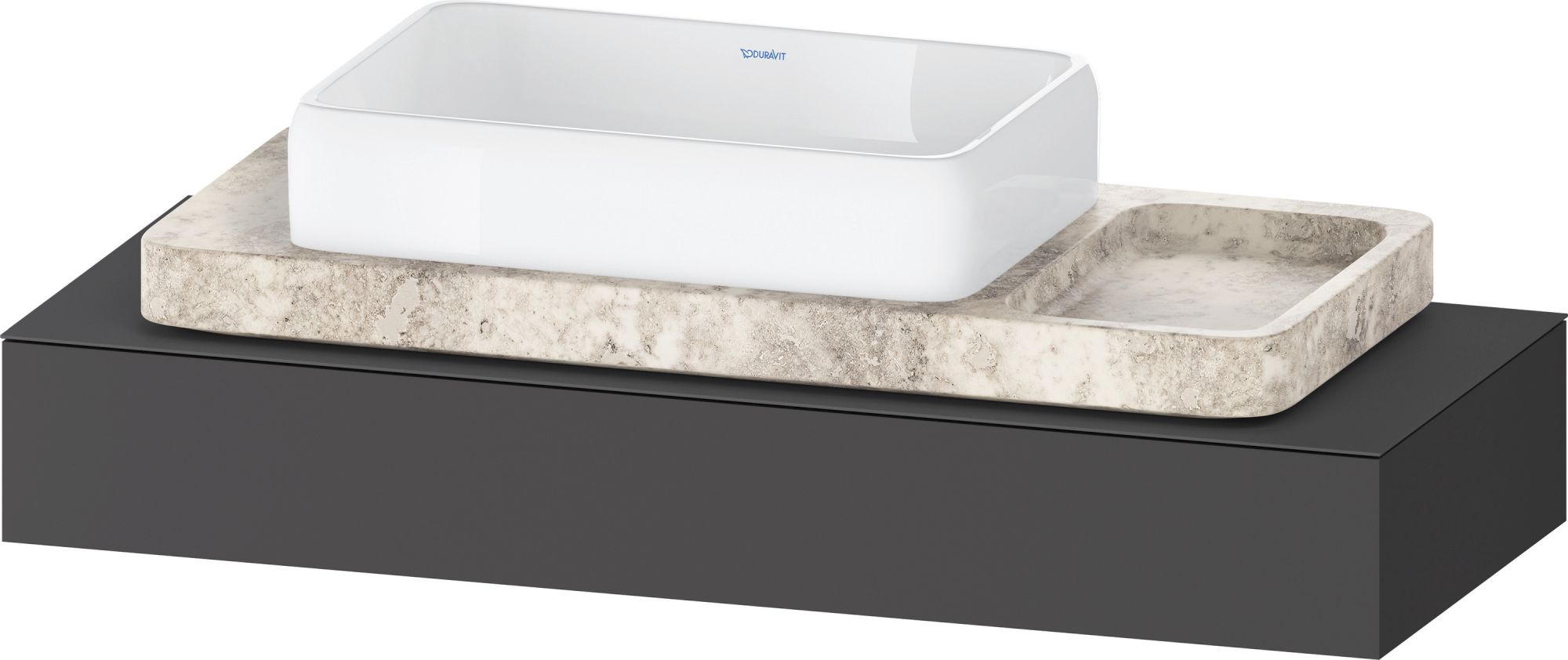 Duravit Qatego console 120x47x17 cm grafiet QA4699049490000