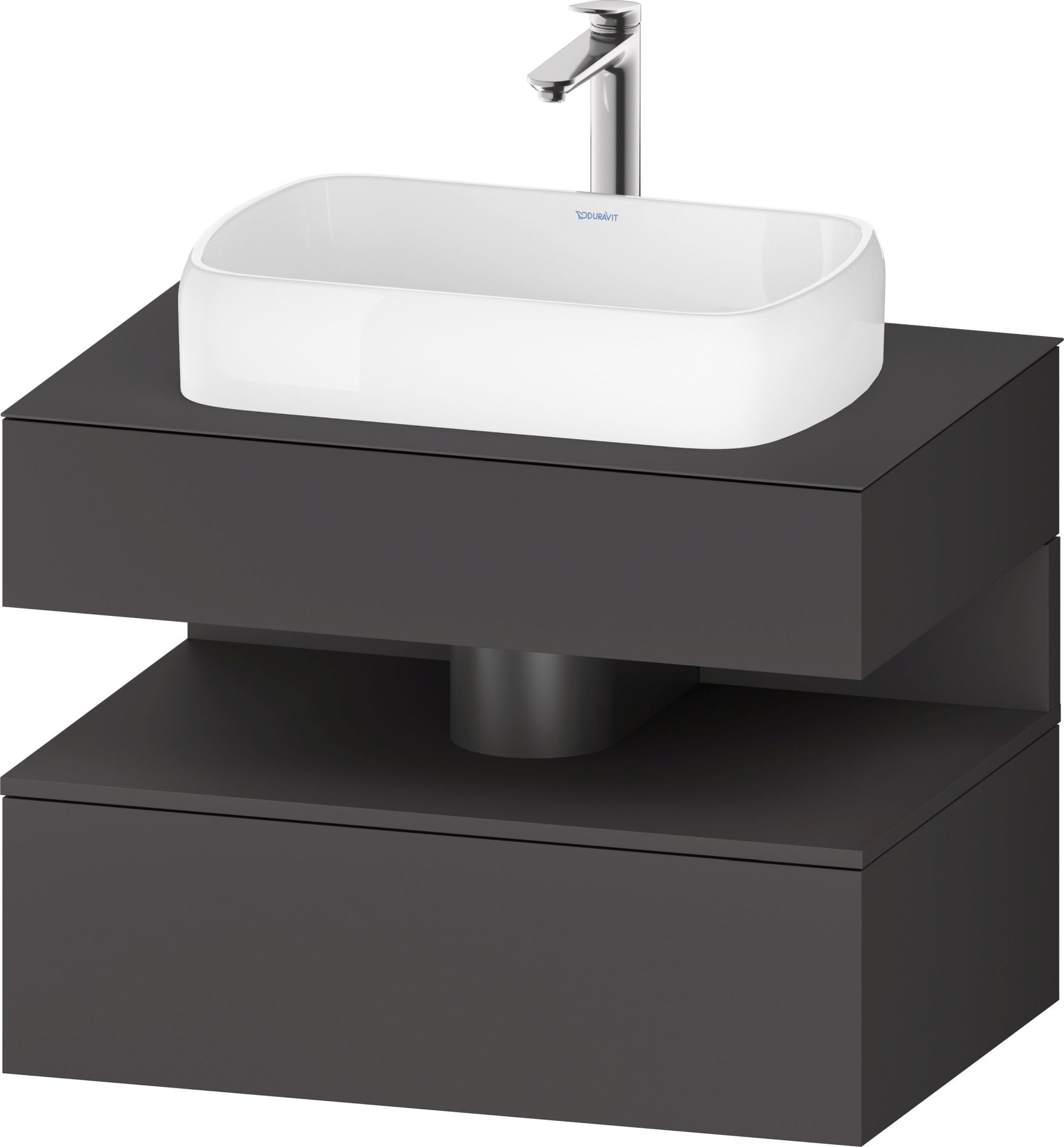 Duravit Qatego kast 80x55x60 cm hangend onder de wastafel grafiet QA4730049490010
