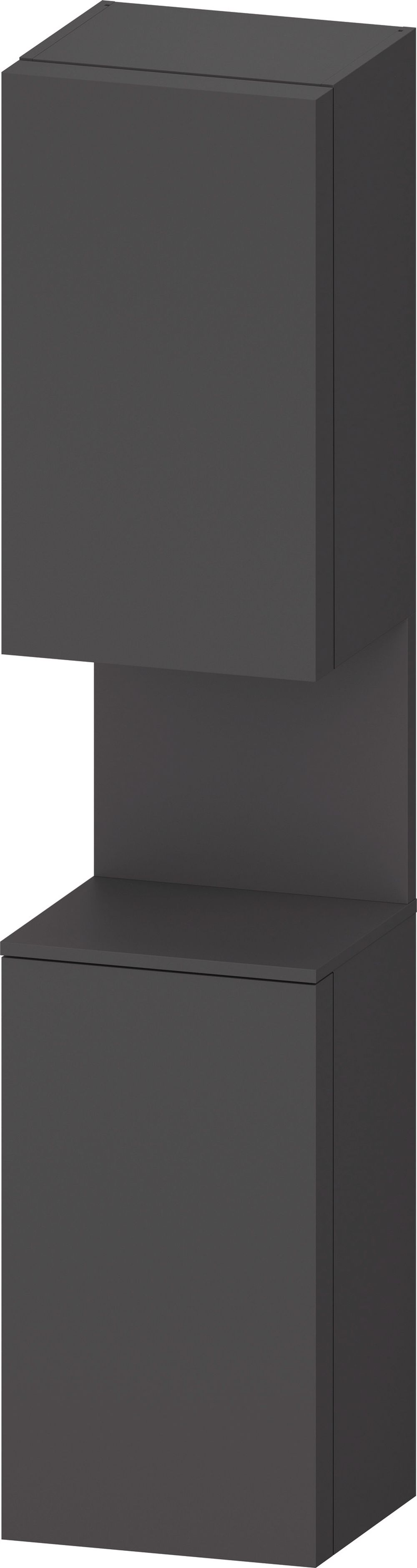 Duravit Qatego kast 40x36x176 cm hangend langs de zijkant grafiet QA1346R49490010