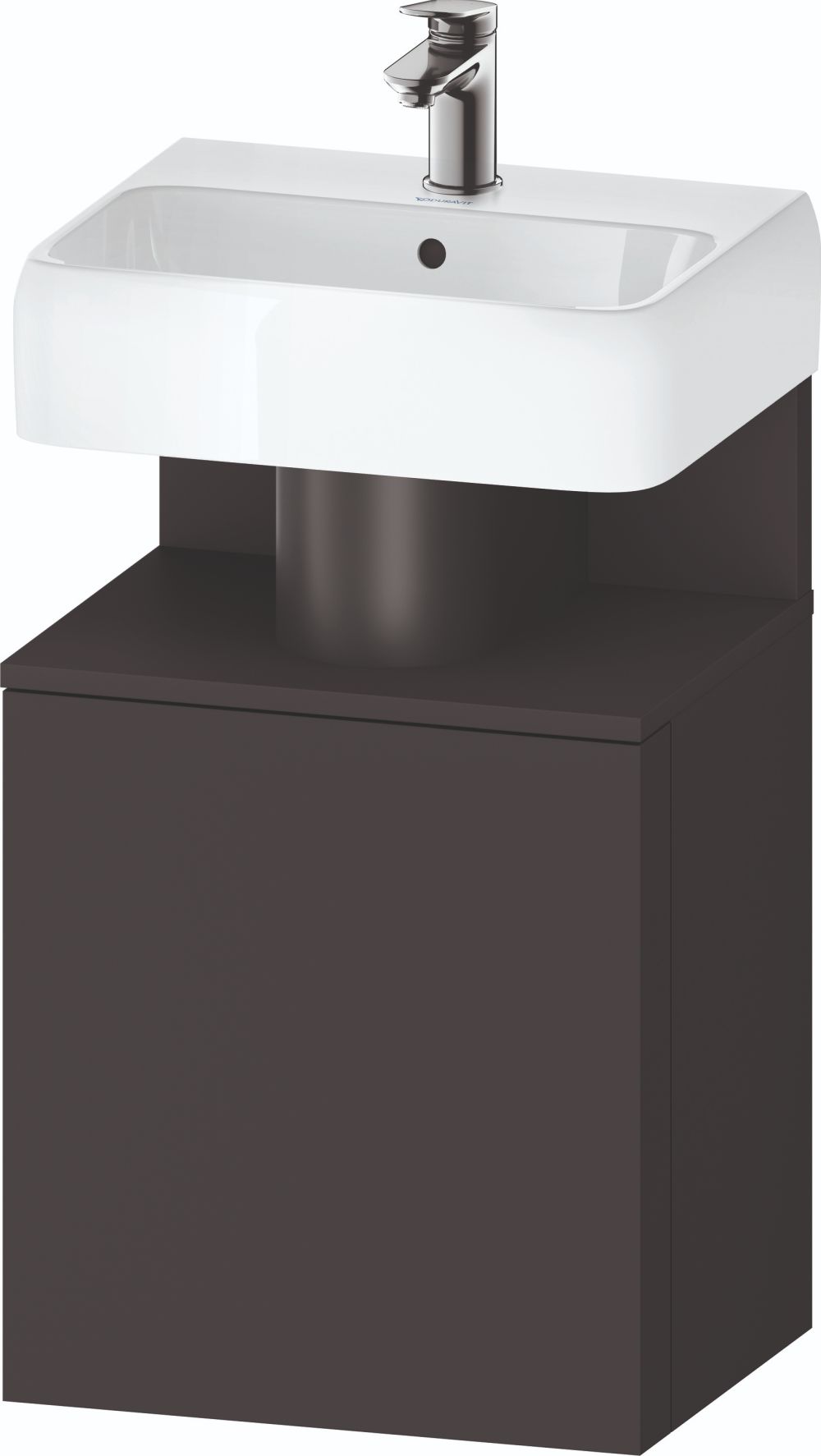 Duravit Qatego kast 44x35x64.5 cm hangend onder de wastafel grafiet QA4076L49490000
