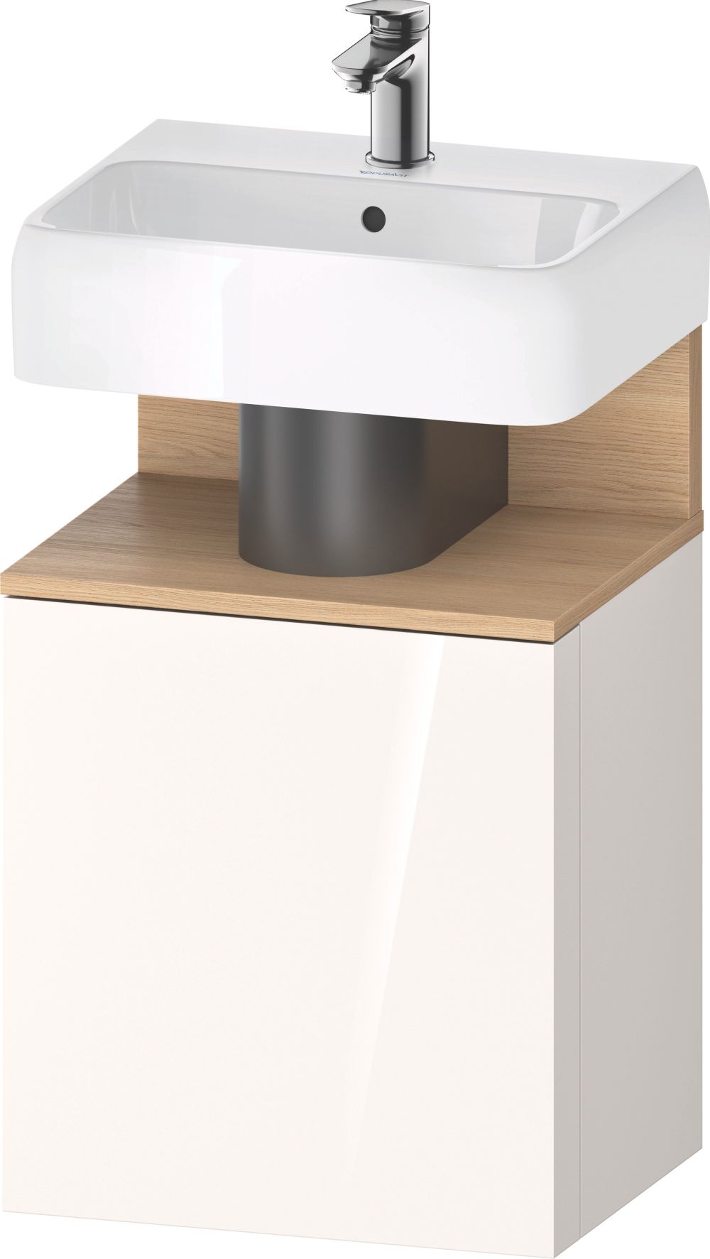 Duravit Qatego kast 44x35x64.5 cm hangend onder de wastafel wit-hout QA4076R30220000