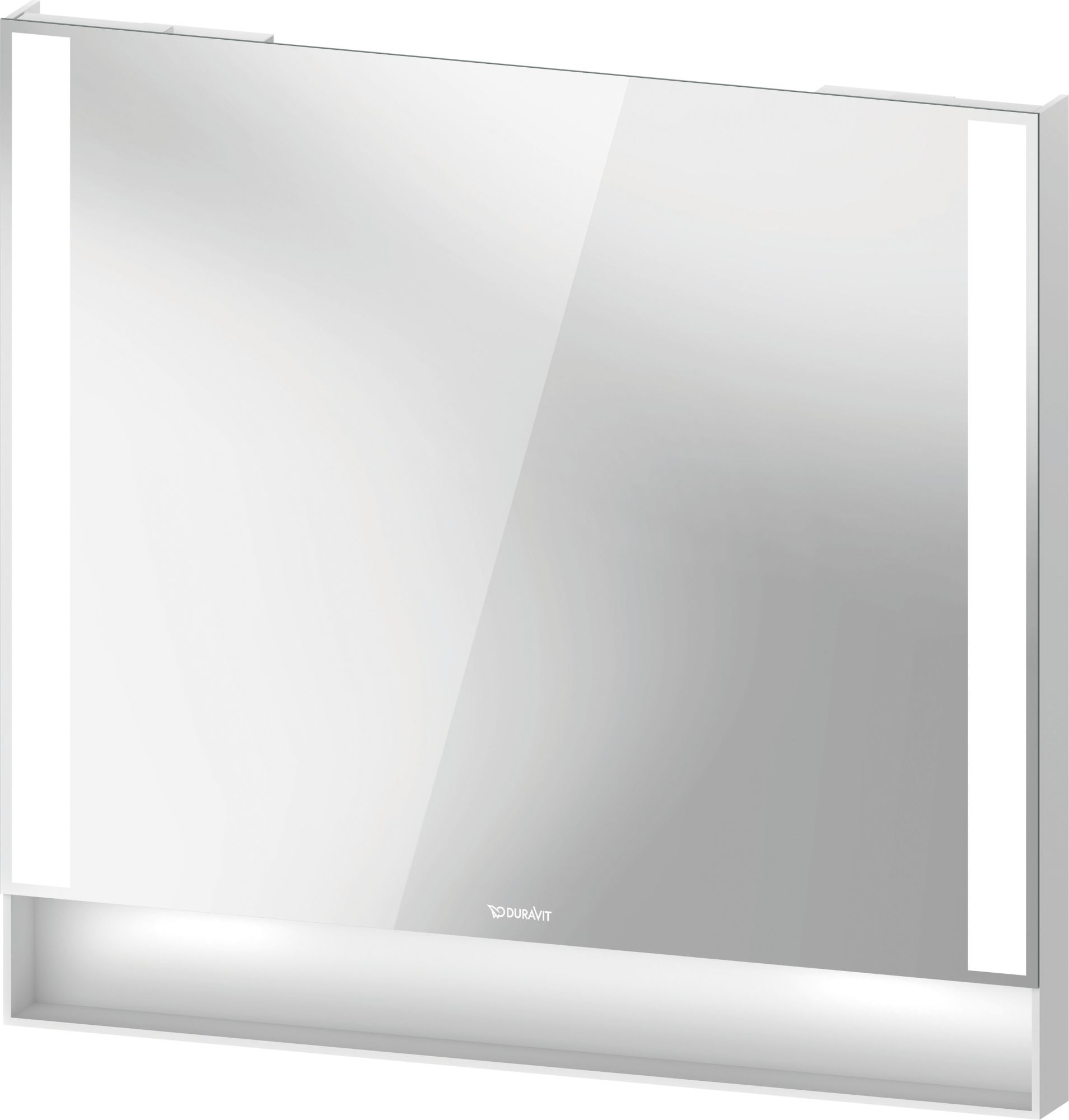 Duravit Qatego spiegel 80x75 cm rechthoekig met verlichting wit QA7082018180000