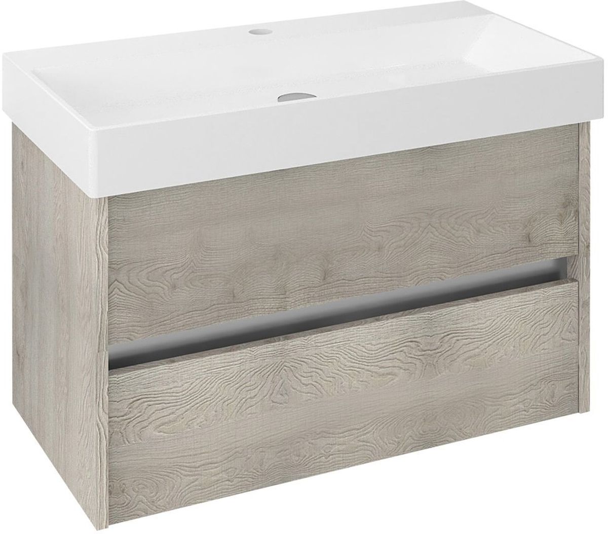Sapho Nirona kast 82x43x51.5 cm hangend onder de wastafel eik-hout-beige NR085-1212
