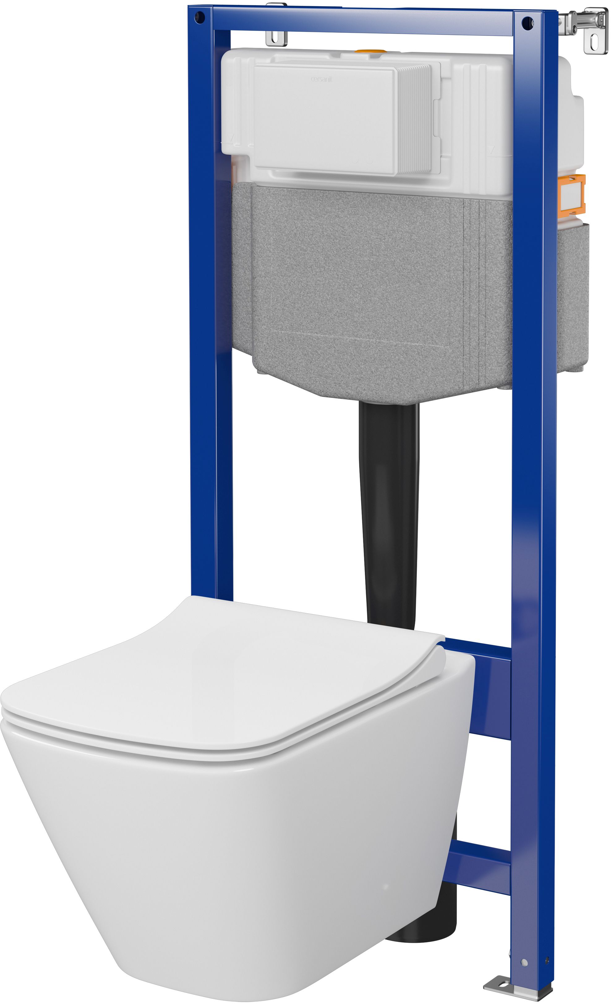 Cersanit City Square toiletset frame met pot en bril S701-796