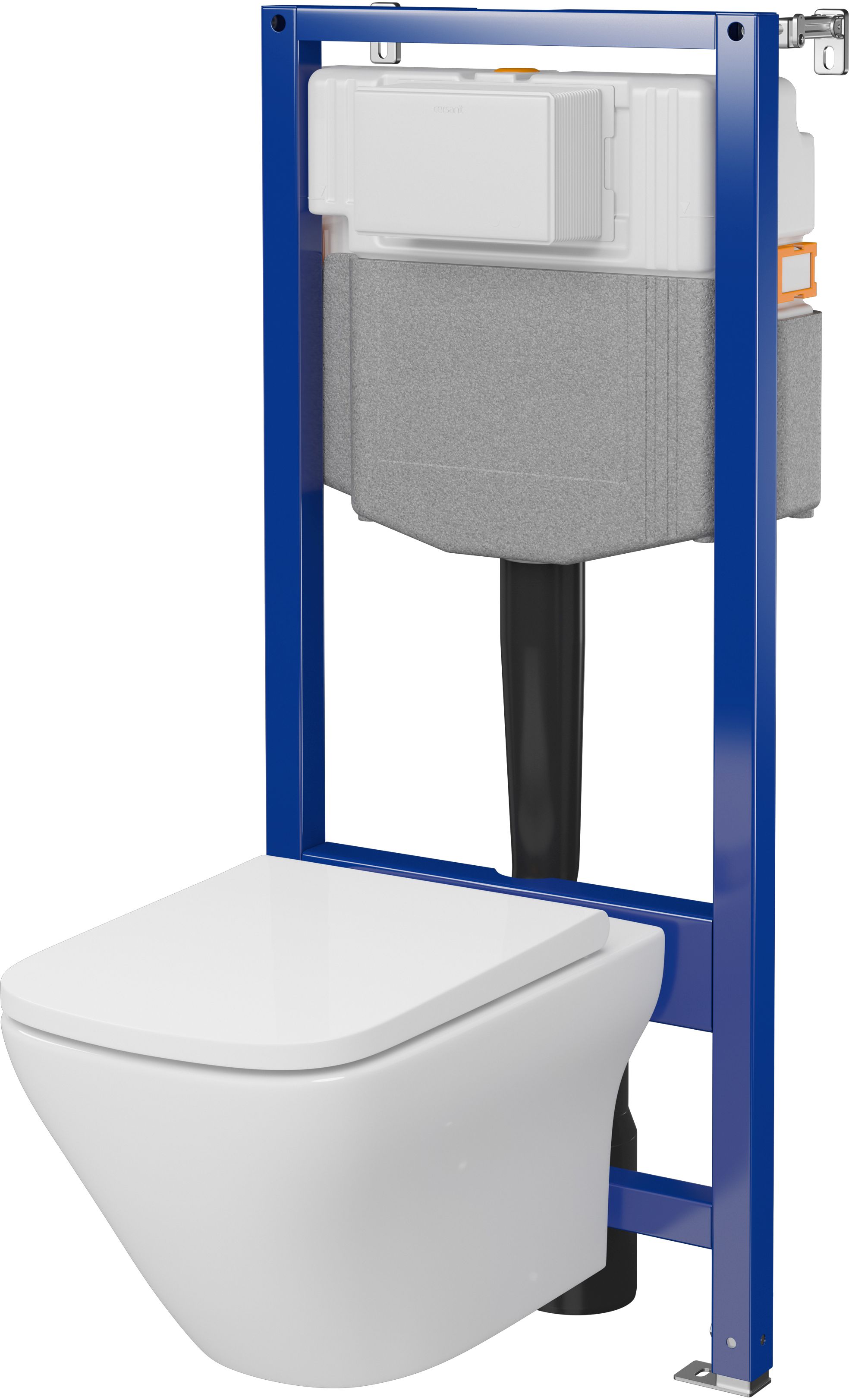 Cersanit Larga toiletset frame met pot en bril S701-801