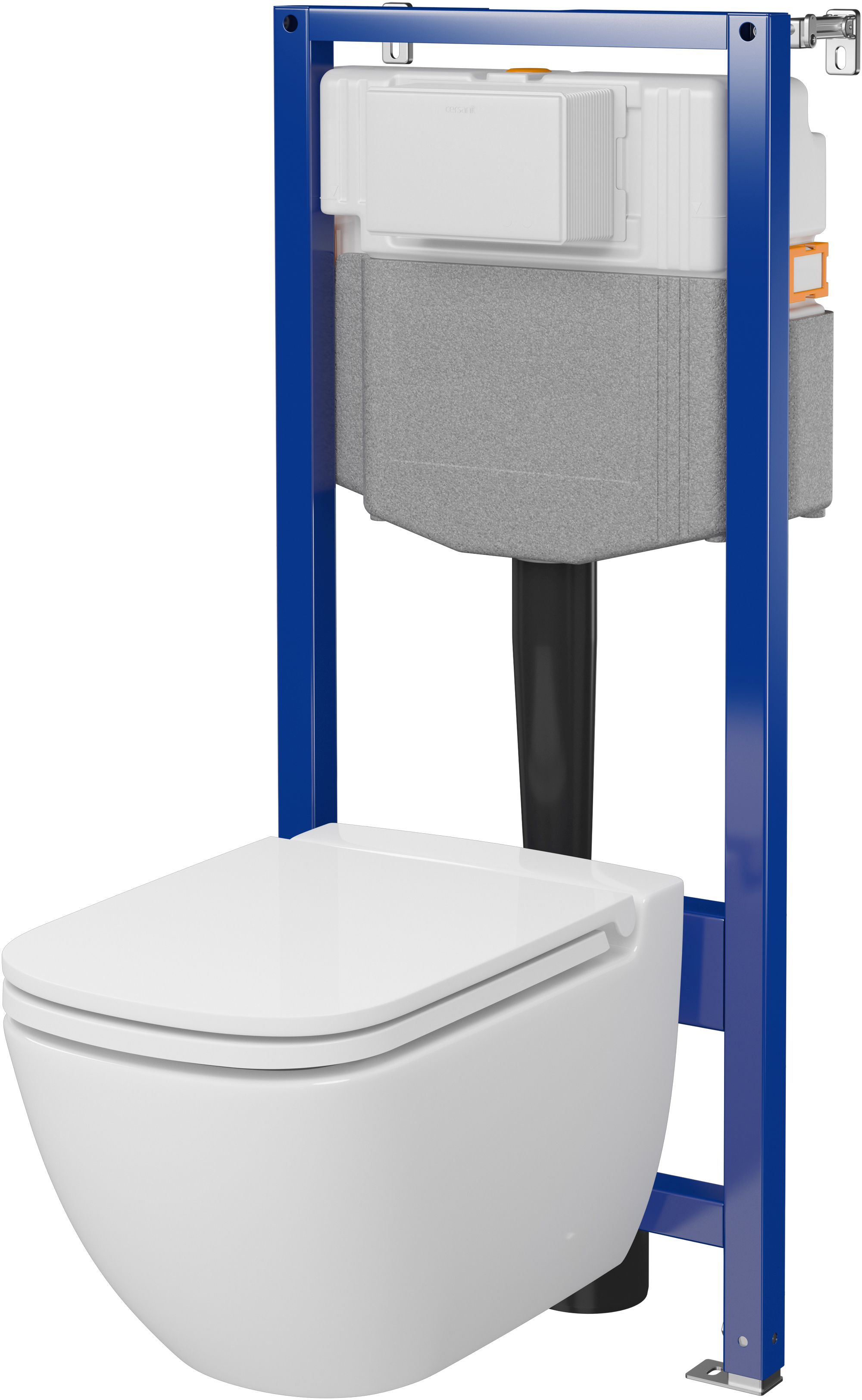 Cersanit Caspia toiletset frame met pot en bril S701-803