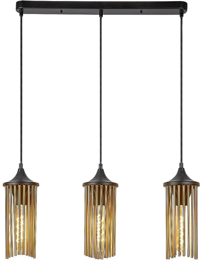 Rabalux Roxas hanglamp 3x40 W zwart-koper 72153