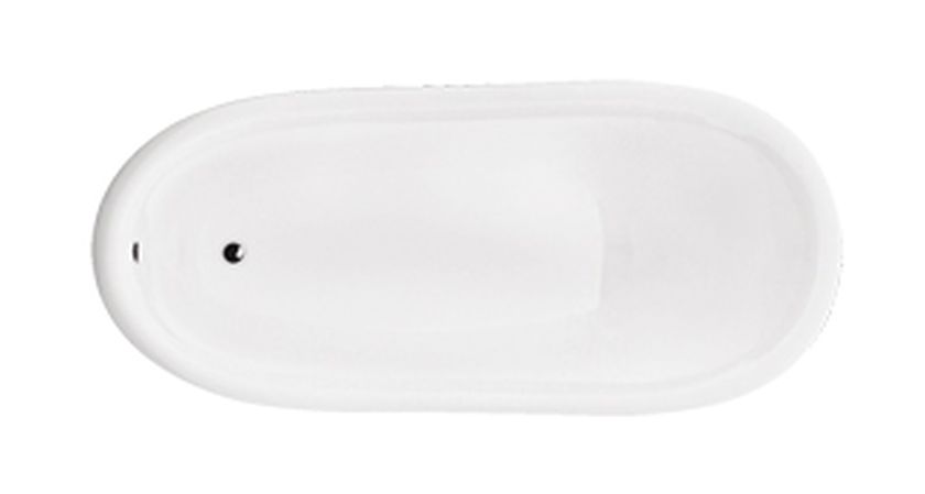 Besco Otylia vrijstaand bad 170x77 cm ovaal wit #WKO-170W+CZ