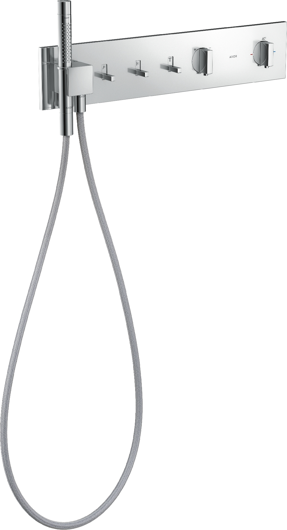 Axor ShowerComposition bad- en douchekraan inbouw met thermostaat chroom 12572000