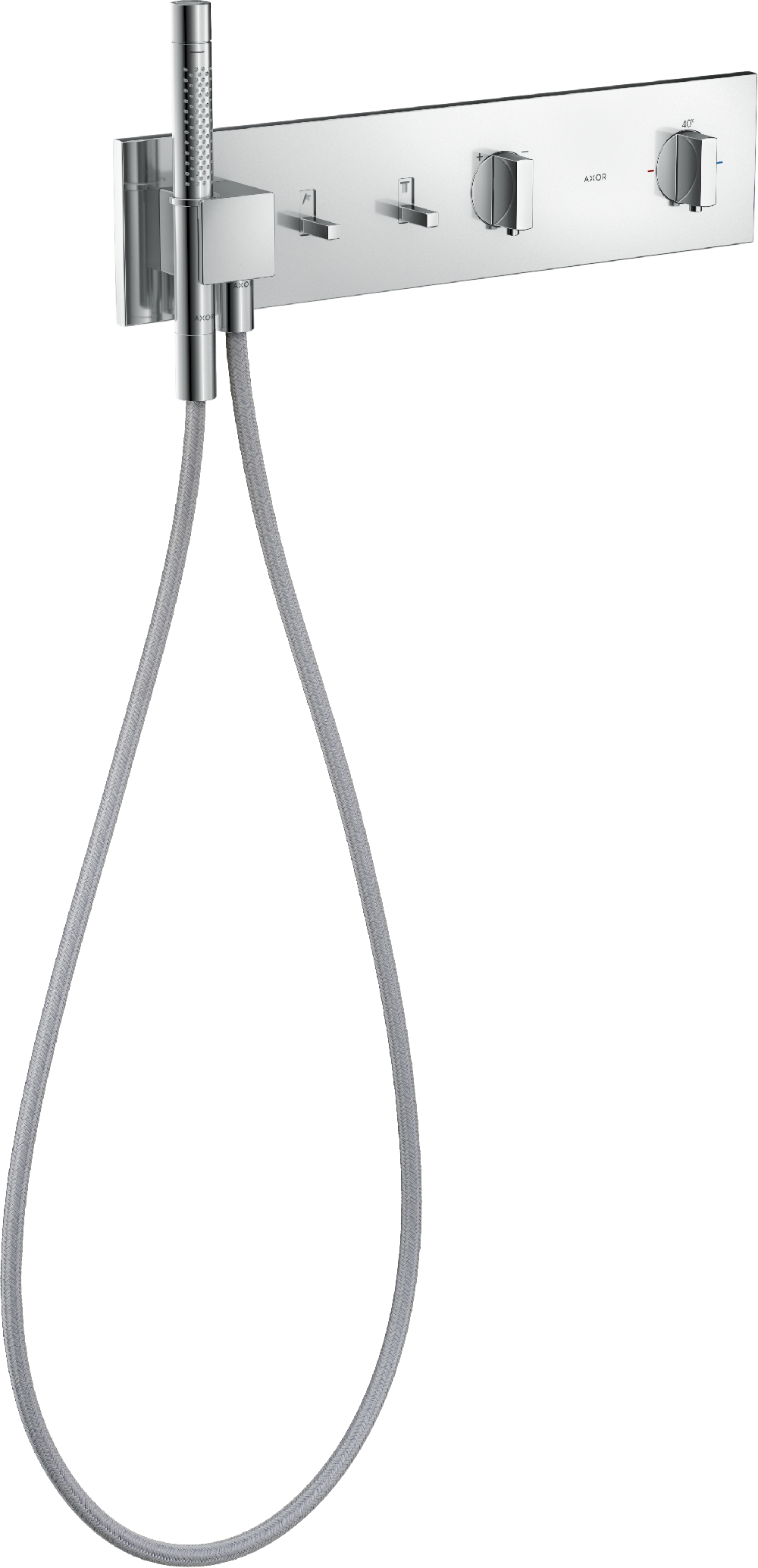 Axor ShowerComposition bad- en douchekraan inbouw met thermostaat chroom 12571000
