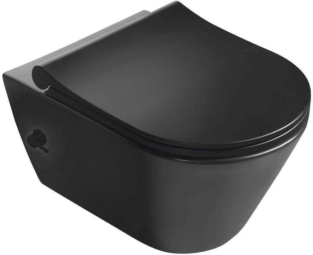 Sapho Avva douche-wc hangend zonder kraag zwart 100315-110