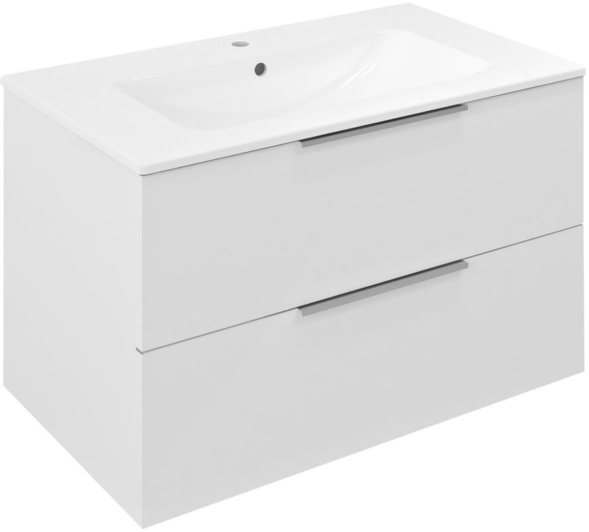 Sapho Cirasa kast 79.8x45.9x52 cm hangend onder de wastafel wit CR801-3030