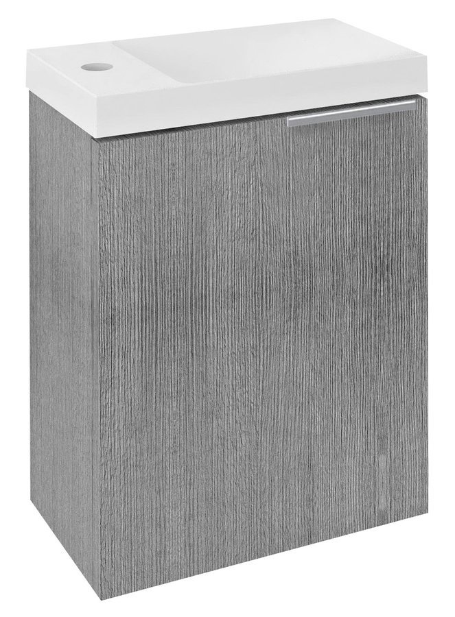 Sapho Latus kast 39.4x22x50 cm hangend onder de wastafel eik LT110-1111