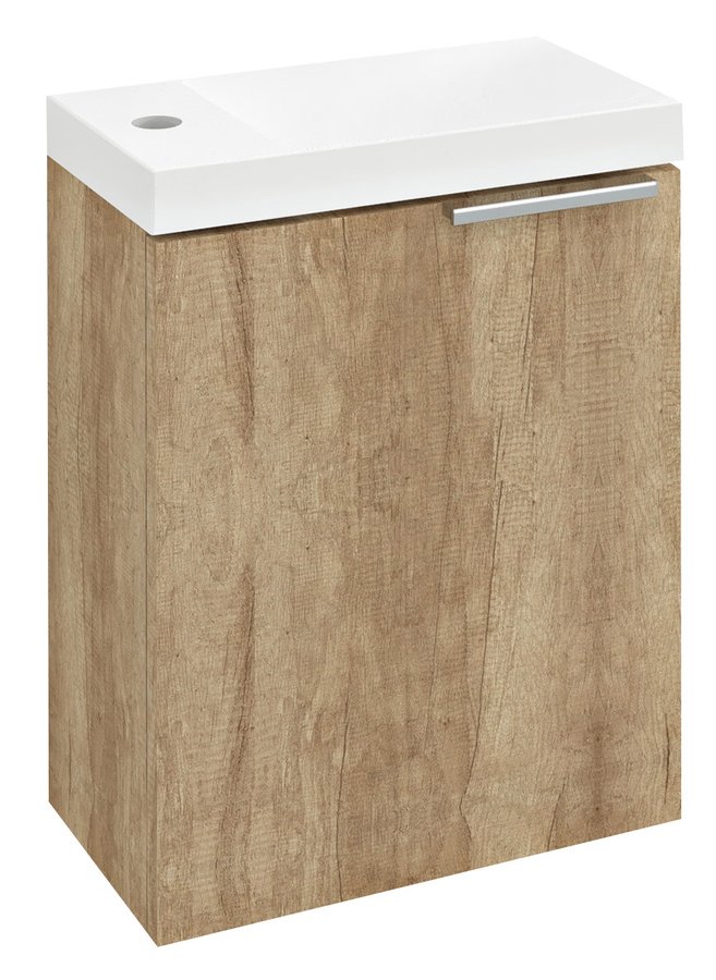 Sapho Latus kast 39.4x22x50 cm hangend onder de wastafel eik LT110-2222
