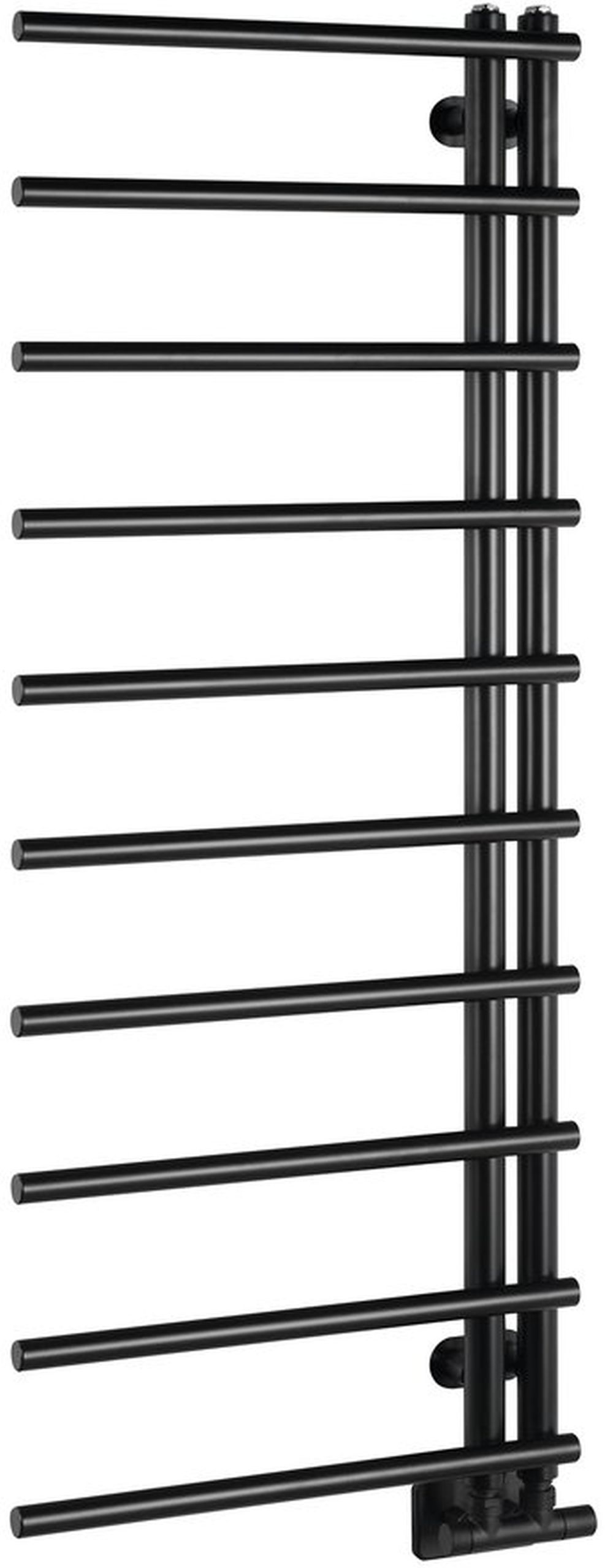 Sapho Justina badkamerverwarming ladder 124.6x50 cm zwart IR546B