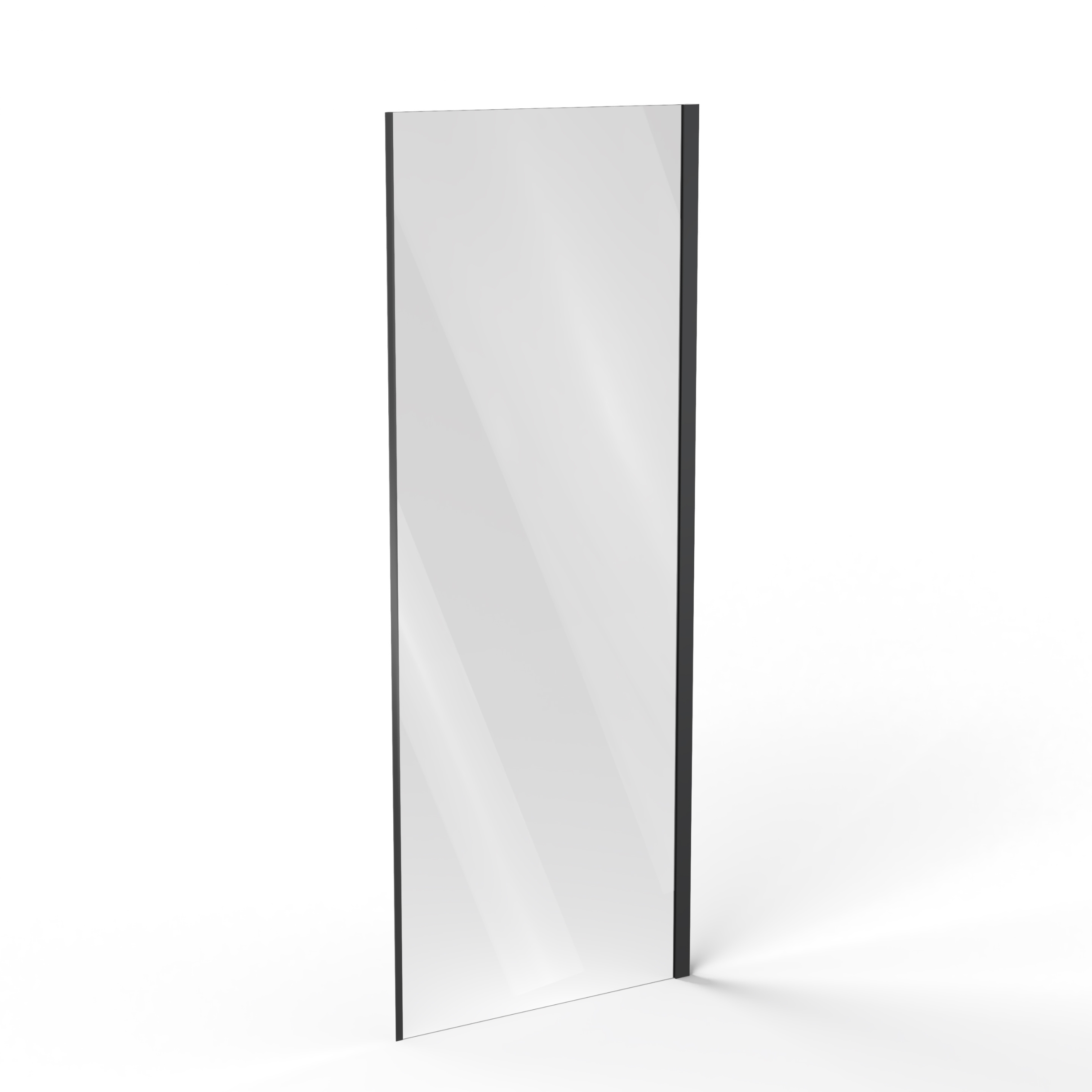 Ravak Cool! douchewand 80 cm zwart mat/helder glas X9VV40300Z1