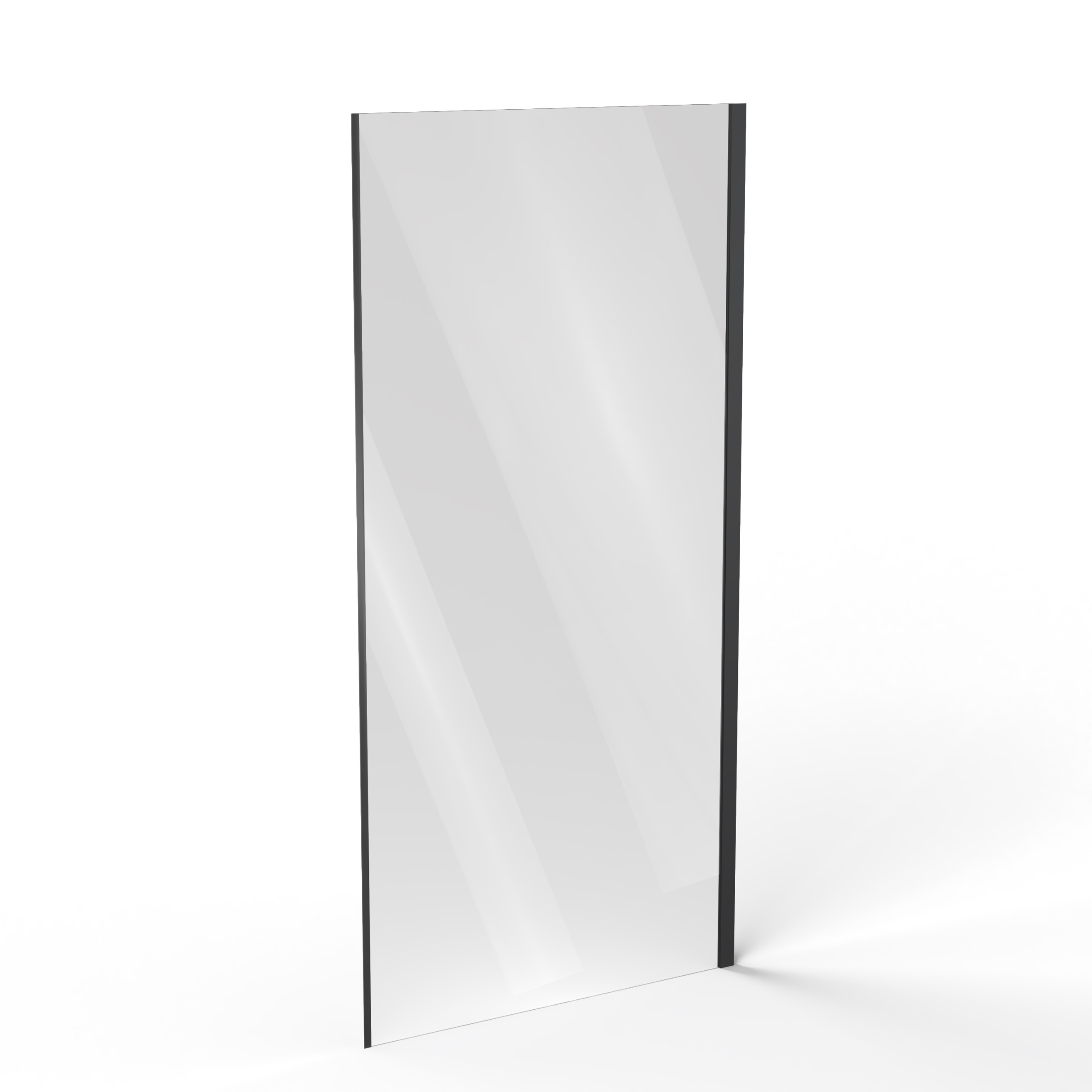 Ravak Cool! douchewand 100 cm zwart mat/helder glas X9VVA0300Z1