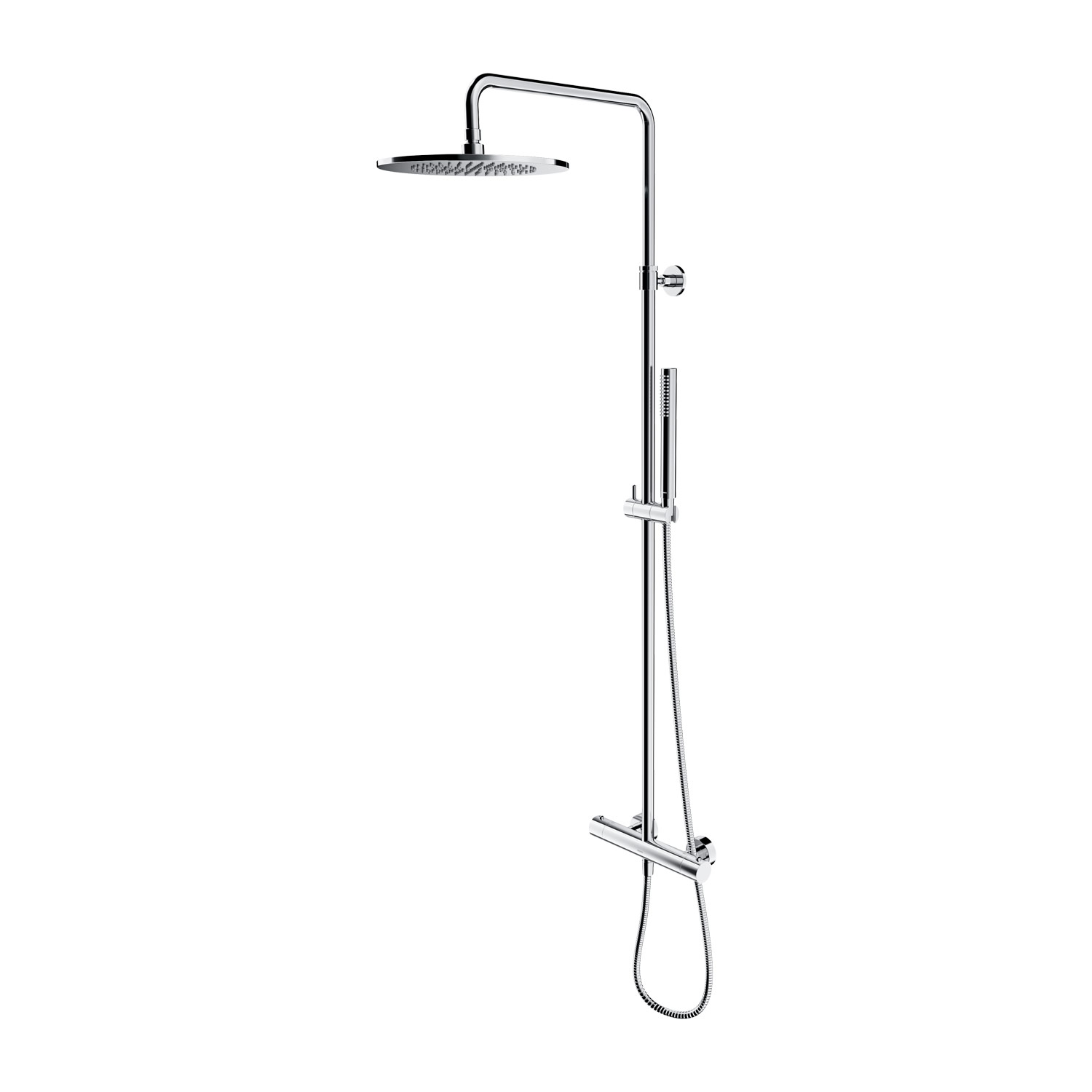 Omnires Y doucheset wand met thermostaat met regendouche chroom Y1244SUCR