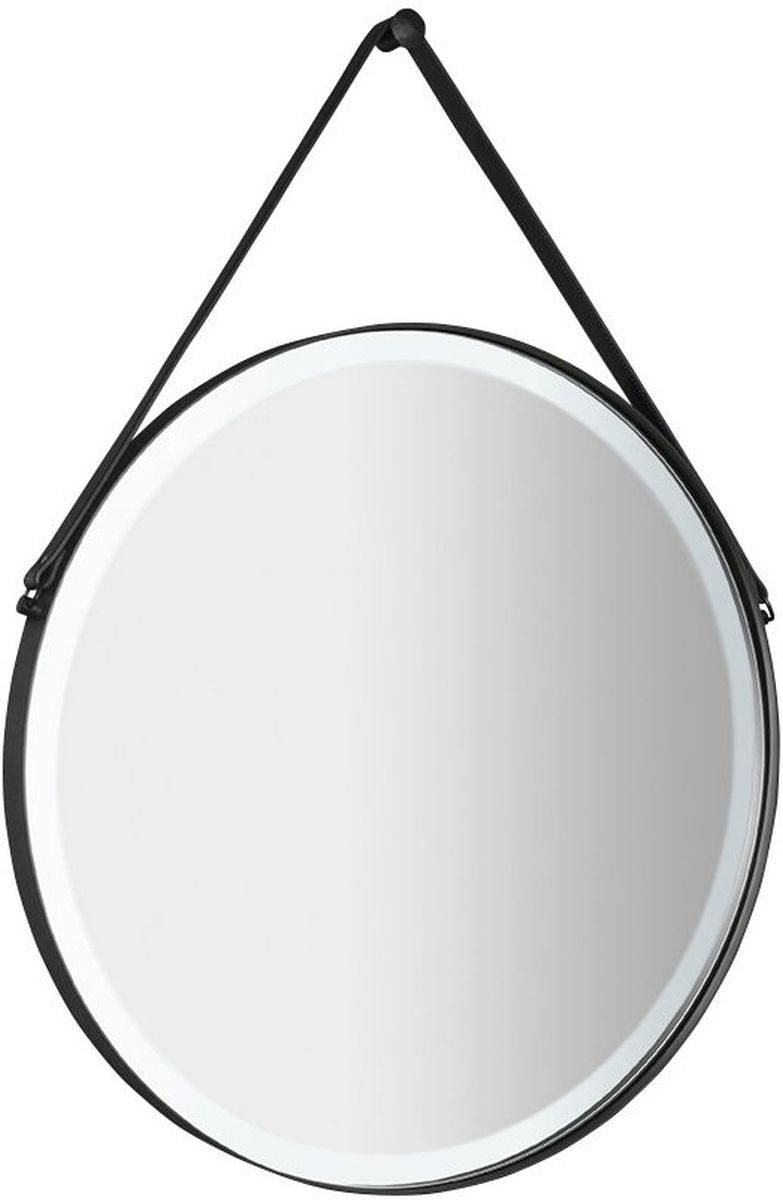 Sapho Orbiter spiegel 60x60 cm rond met verlichting zwart ORL060