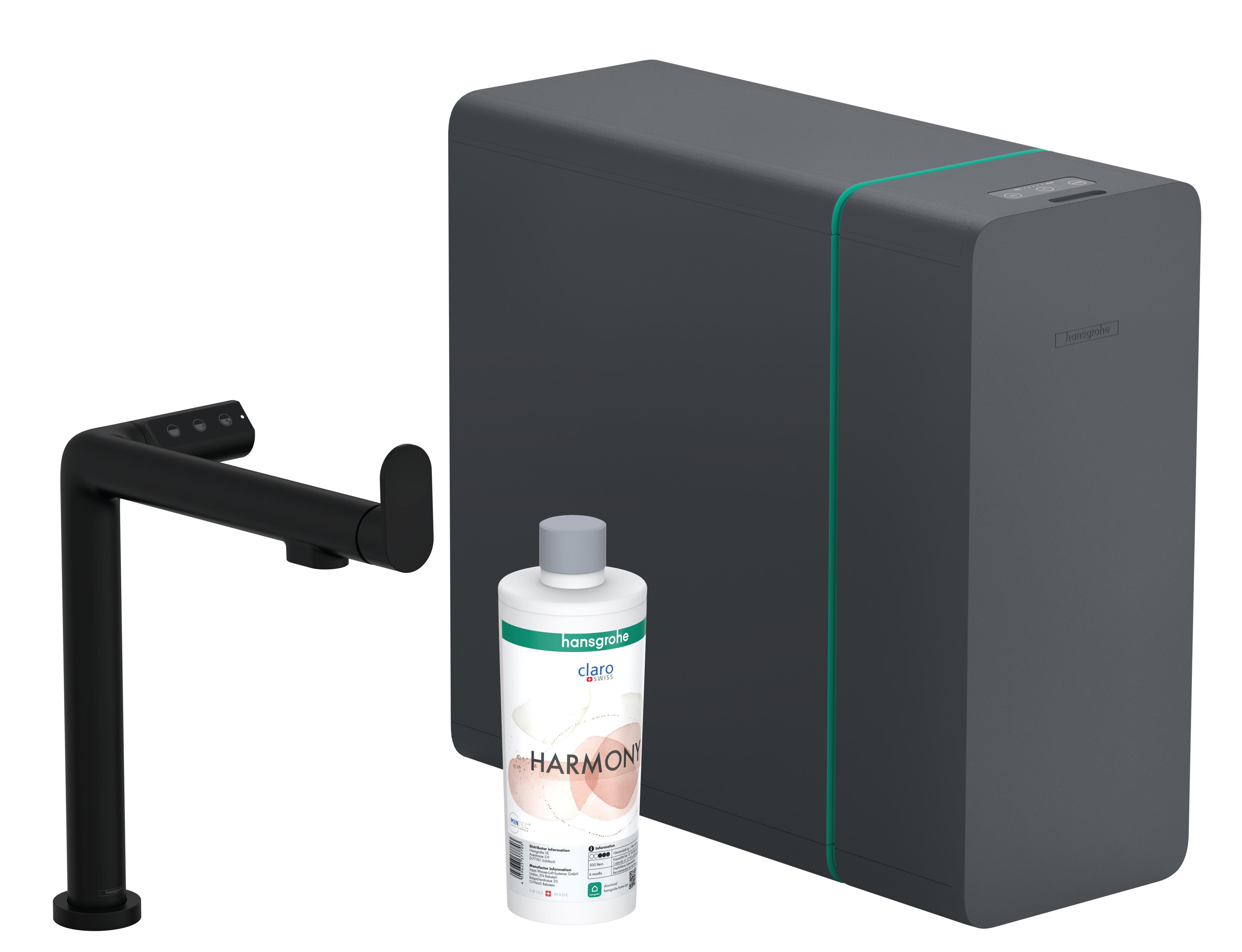 Hansgrohe Aqittura M91 keukenkraan met filter staand zwart 76837670