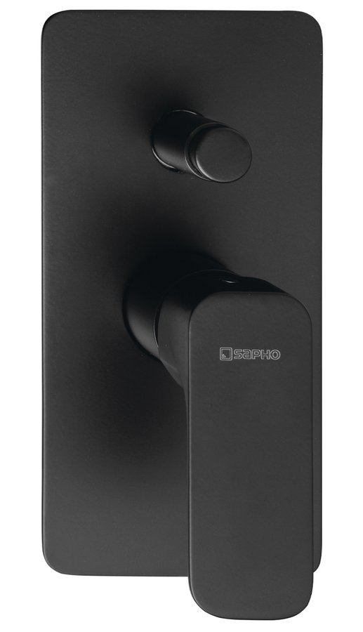 Sapho Spy bad- en douchekraan inbouw zwart PY42/15