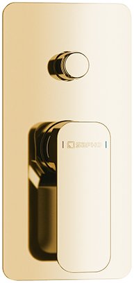 Sapho Spy bad- en douchekraan inbouw gouden PY42/17