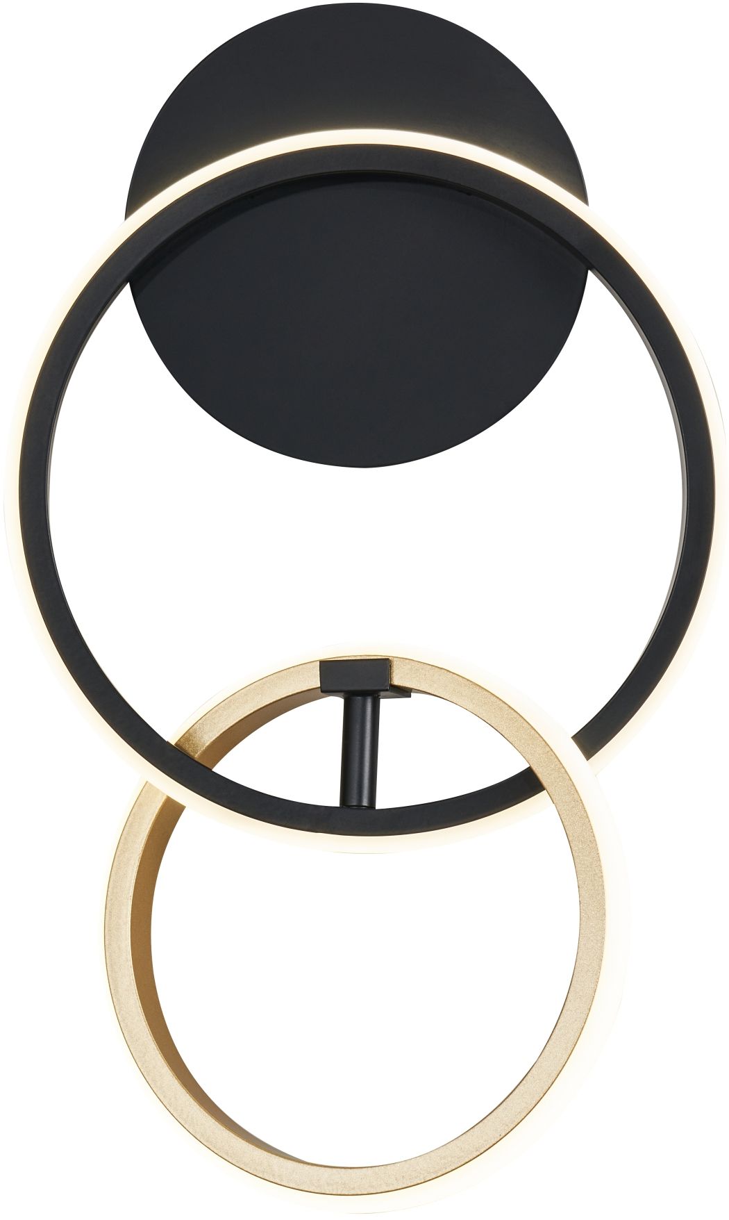 Zuma Line Rando wandlamp 1x18 W zwart-gouden 20002W-GD