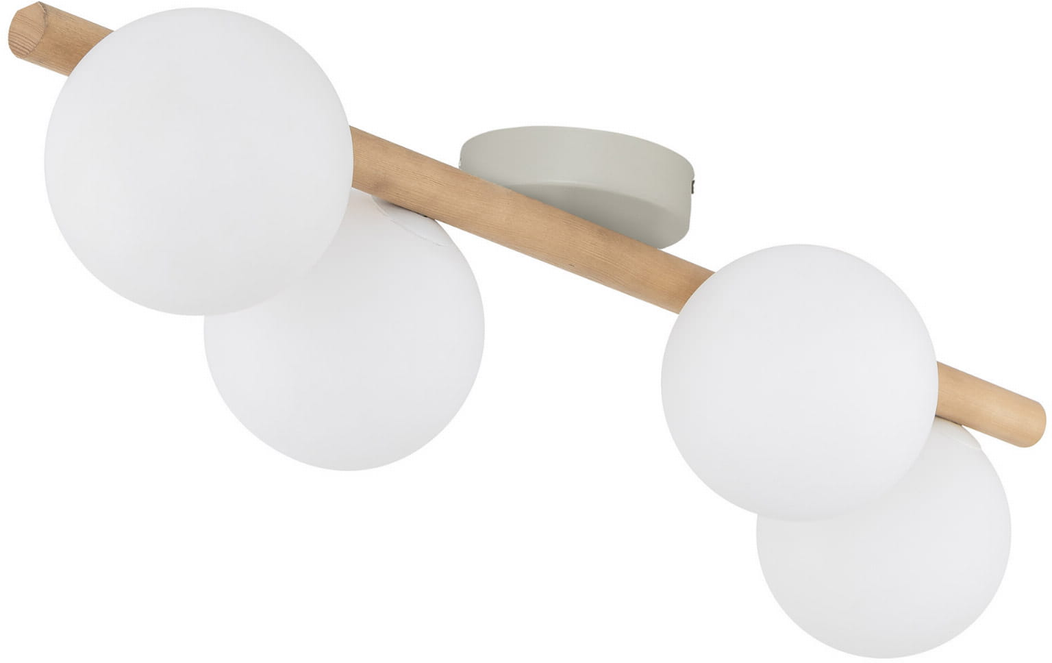 TK Lighting Estera Wood plafondlamp 4x6 W wit-hout 5769