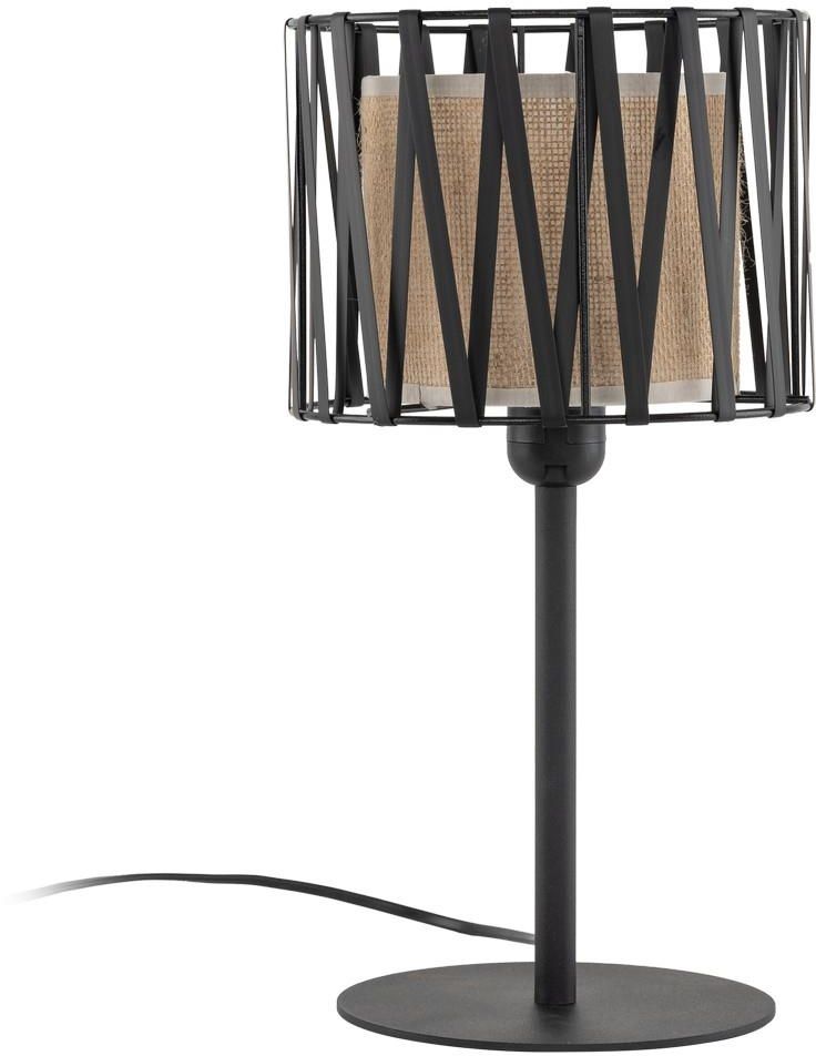 TK Lighting Harmony tafellamp 1x15 W zwart-bruin 5889