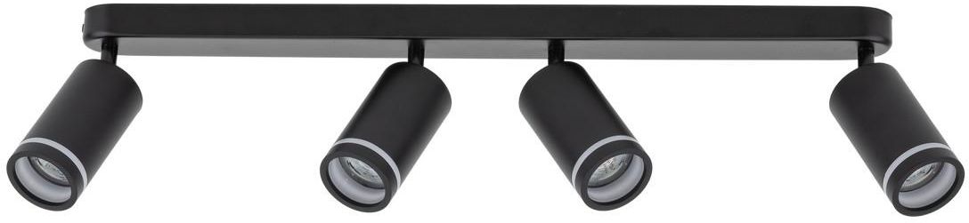 TK Lighting Jet plafondlamp 4x10 W zwart 6916