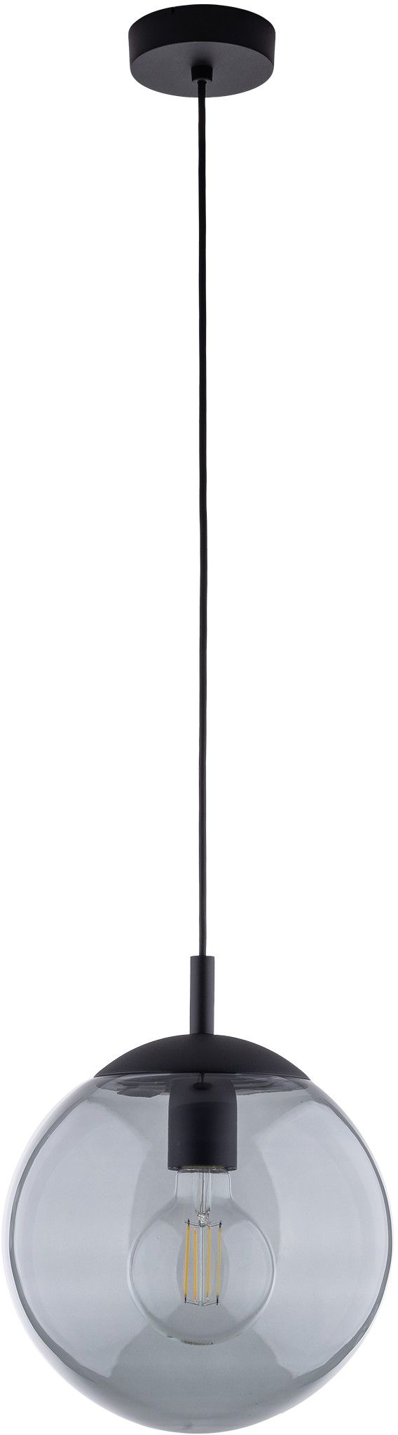 TK Lighting Esme hanglamp 1x15 W zwart-grafiet 5378