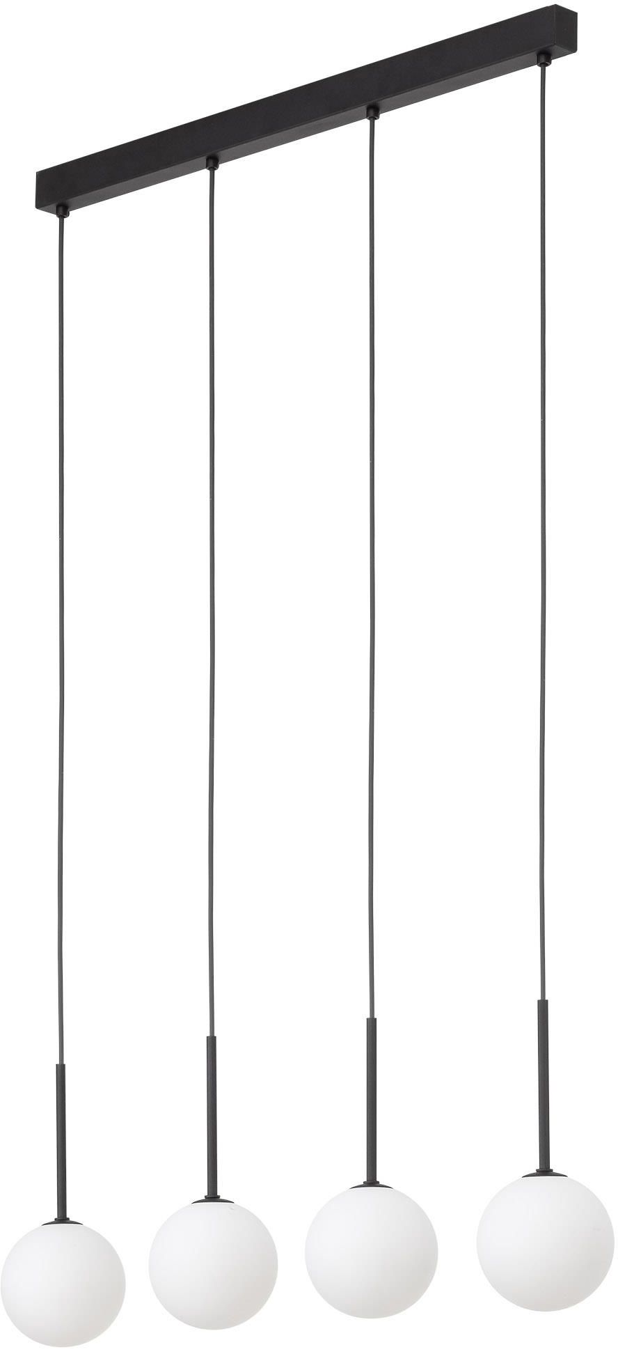 TK Lighting Martin hanglamp 4x6 W wit-zwart 4503