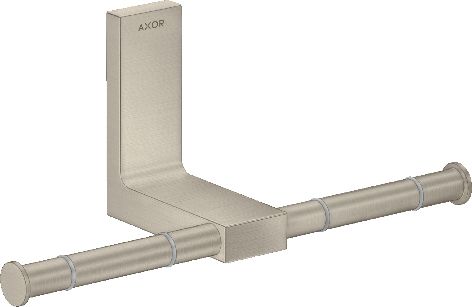Axor Universal Rectangular toiletpapierhouder nikkel 42657820