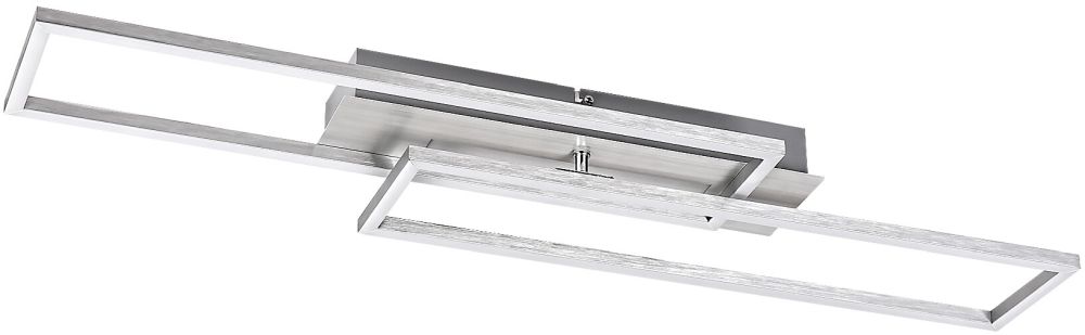 Rabalux Demetrius plafondlamp 1x40 W aluminium-zilveren 71012