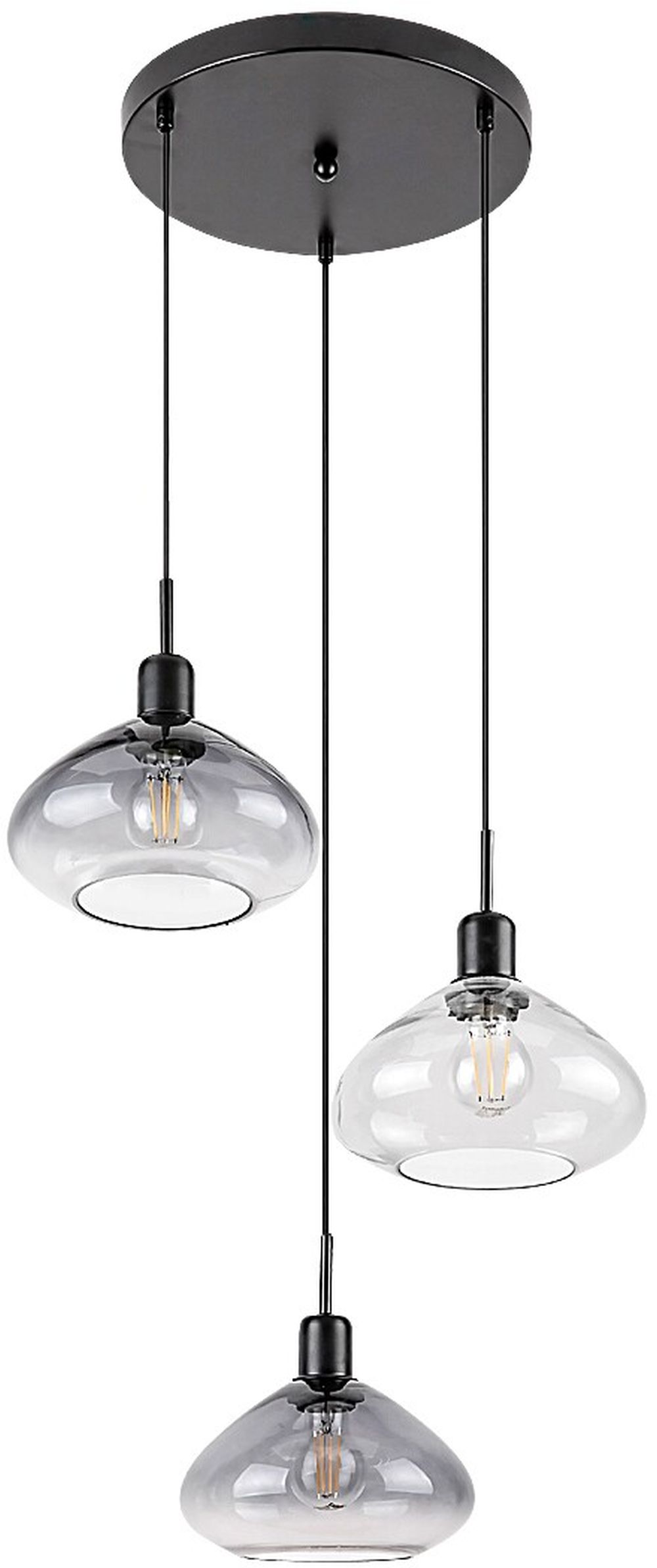 Rabalux Dvora hanglamp 3x40 W zwart 72023