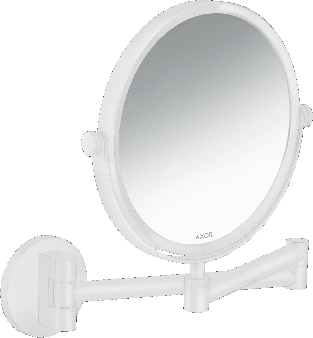 Axor Universal Circular make-upspiegel 19.5x25.7 cm rond met verlichting wit 42849700