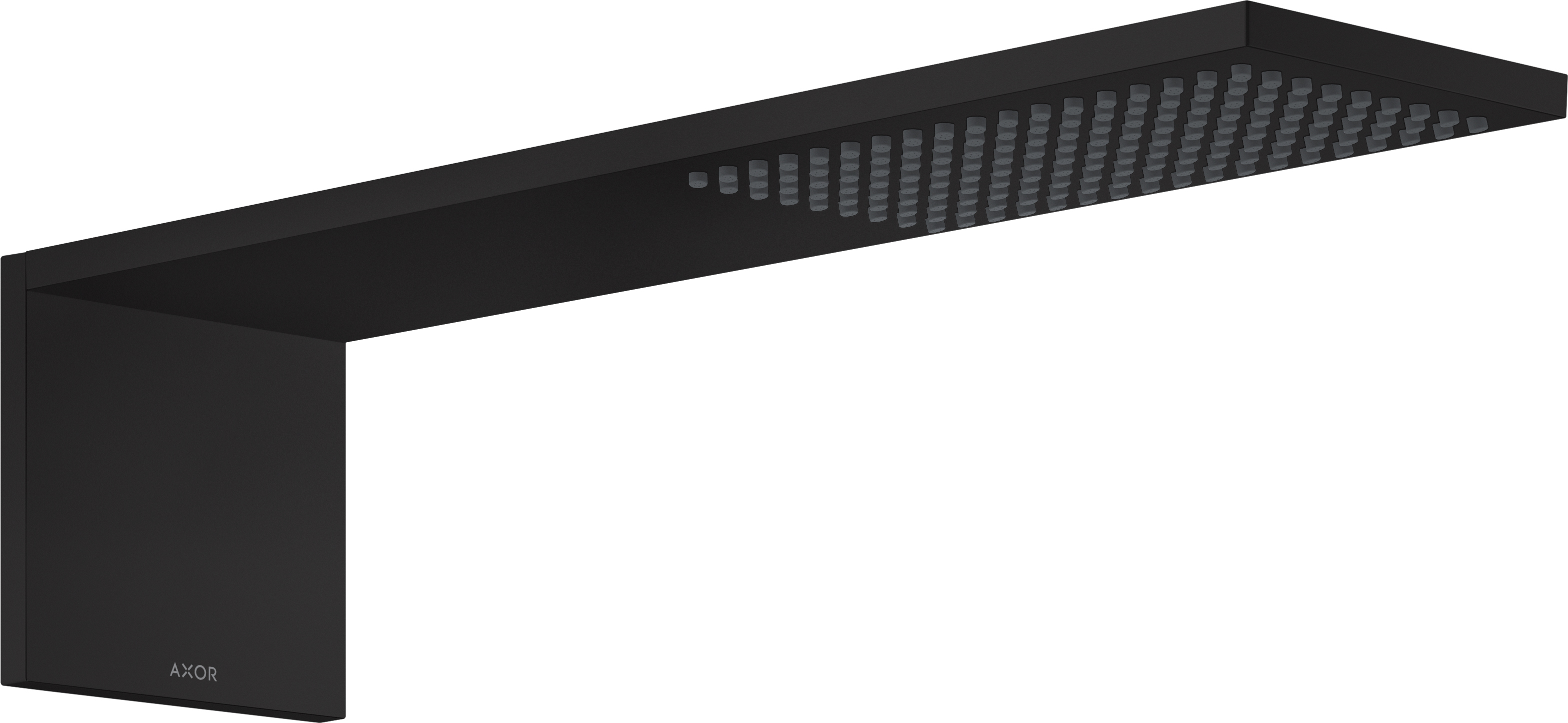 Axor ShowerComposition regendouche met arm 42.5x11 cm rechthoekig zwart 12592670