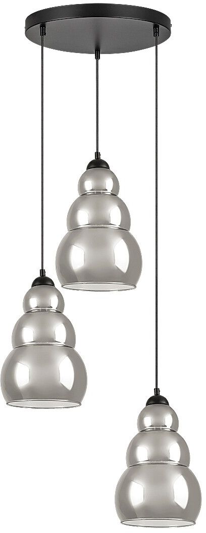 Rabalux Salvatore hanglamp 3x40 W zwart-bedampt 72213